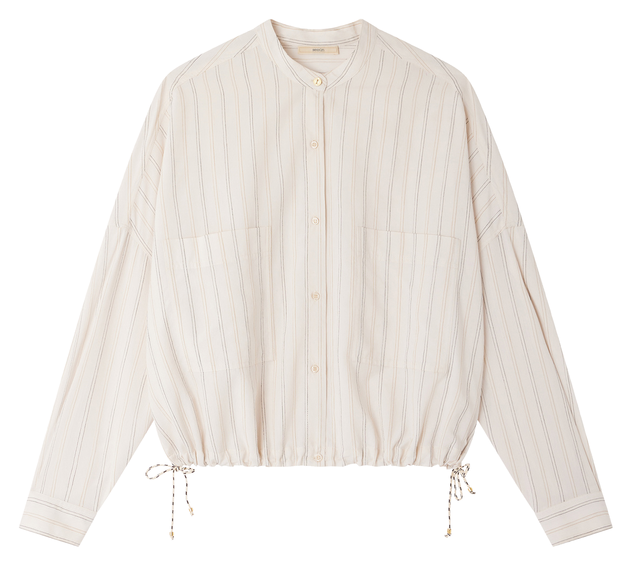 Chemise à rayures col rond cadaques SESSUN Multicolore