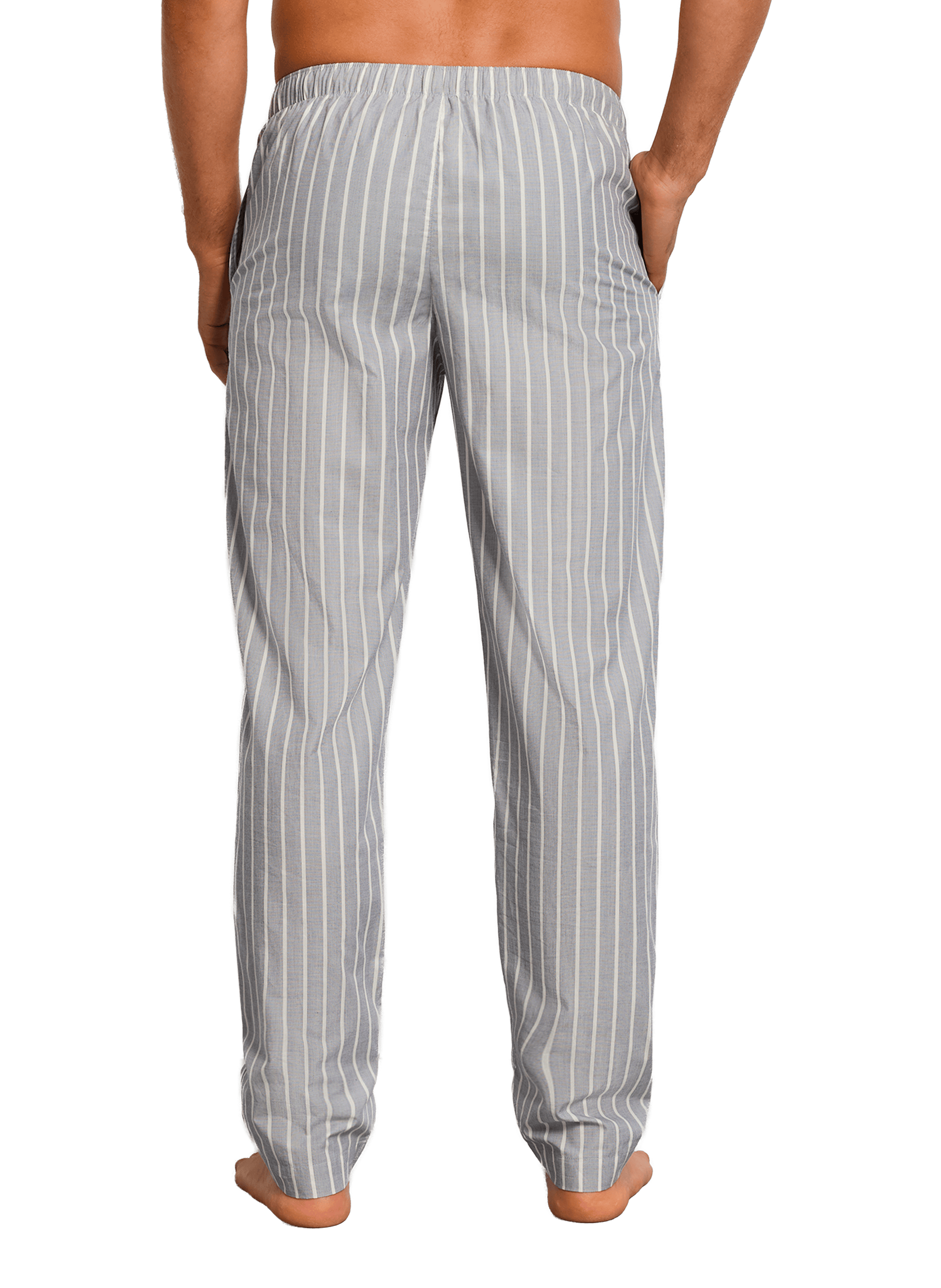 Straight striped cotton pants HANRO Grey