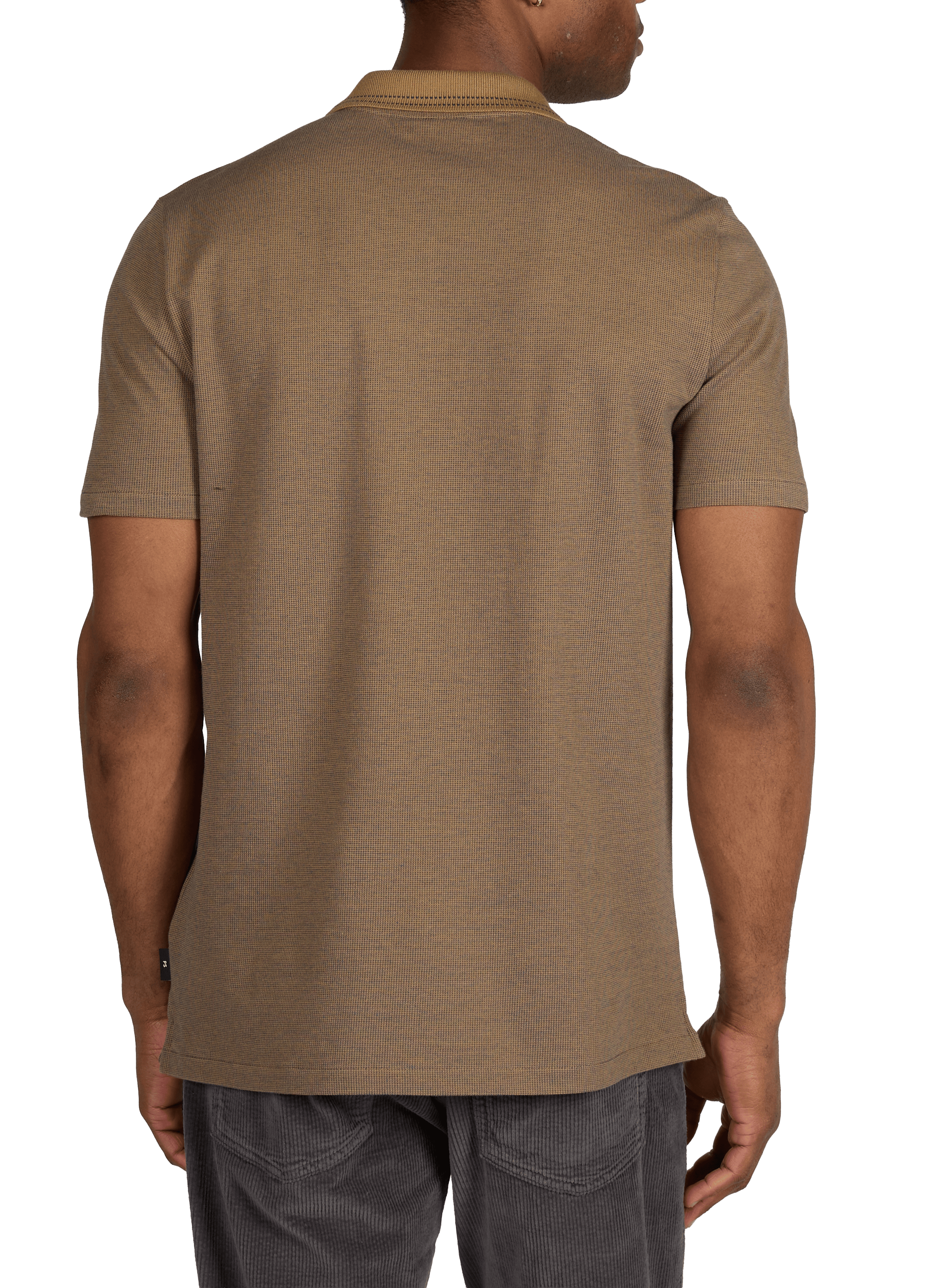 Polo with zip collar in cotton jacquard PAUL SMITH Multicolour