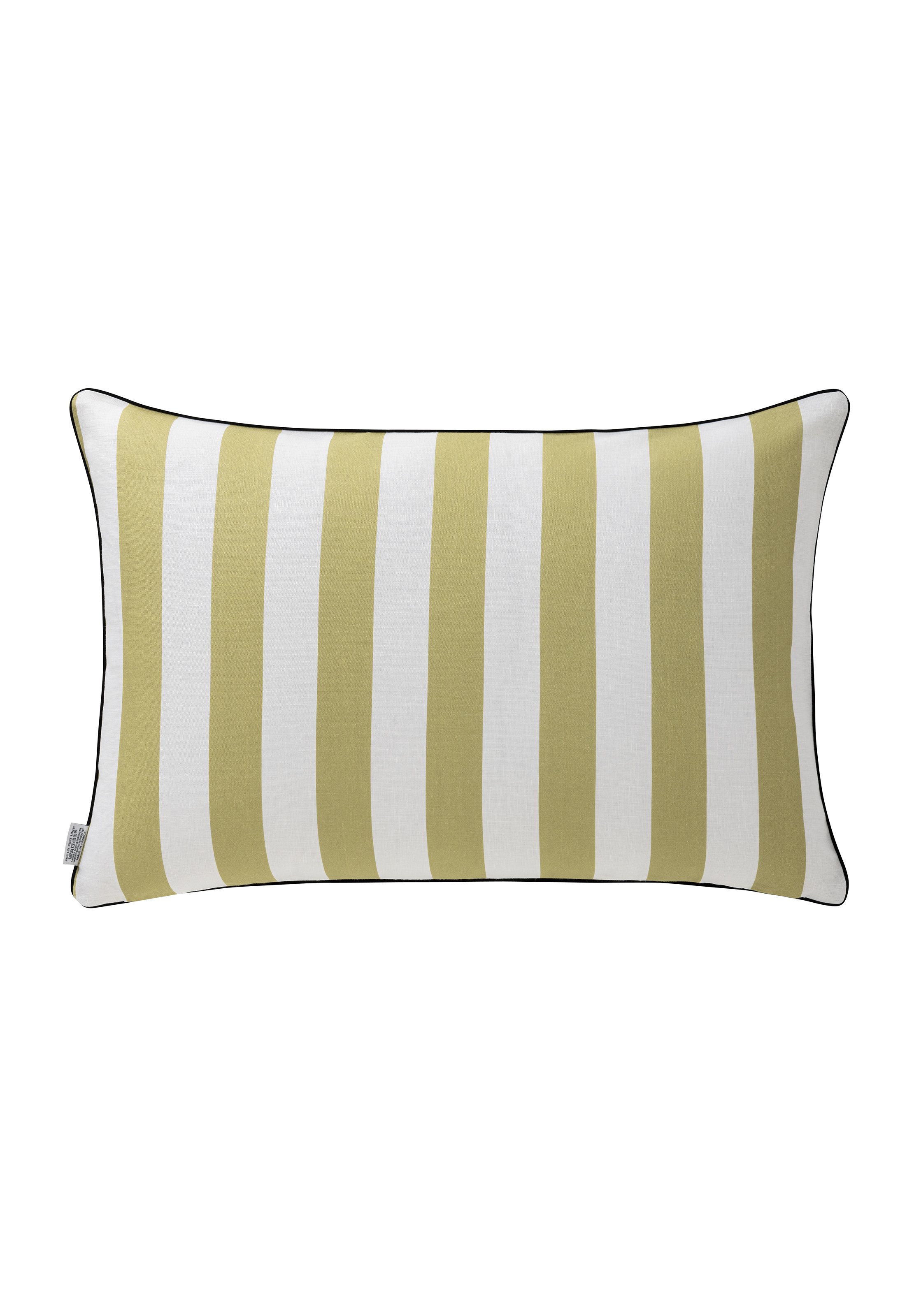 Housse de coussin imprimée en lin, faubourg ALEXANDRE TURPAULT Jaune
