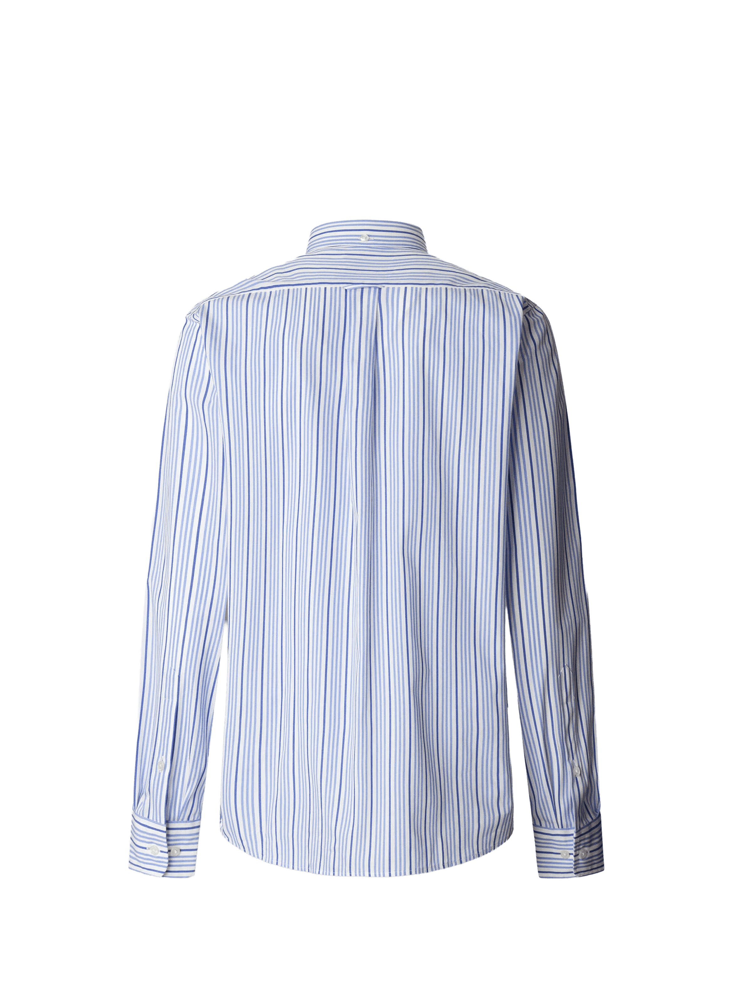 Striped shirt with American collar in cotton FACONNABLE Blue