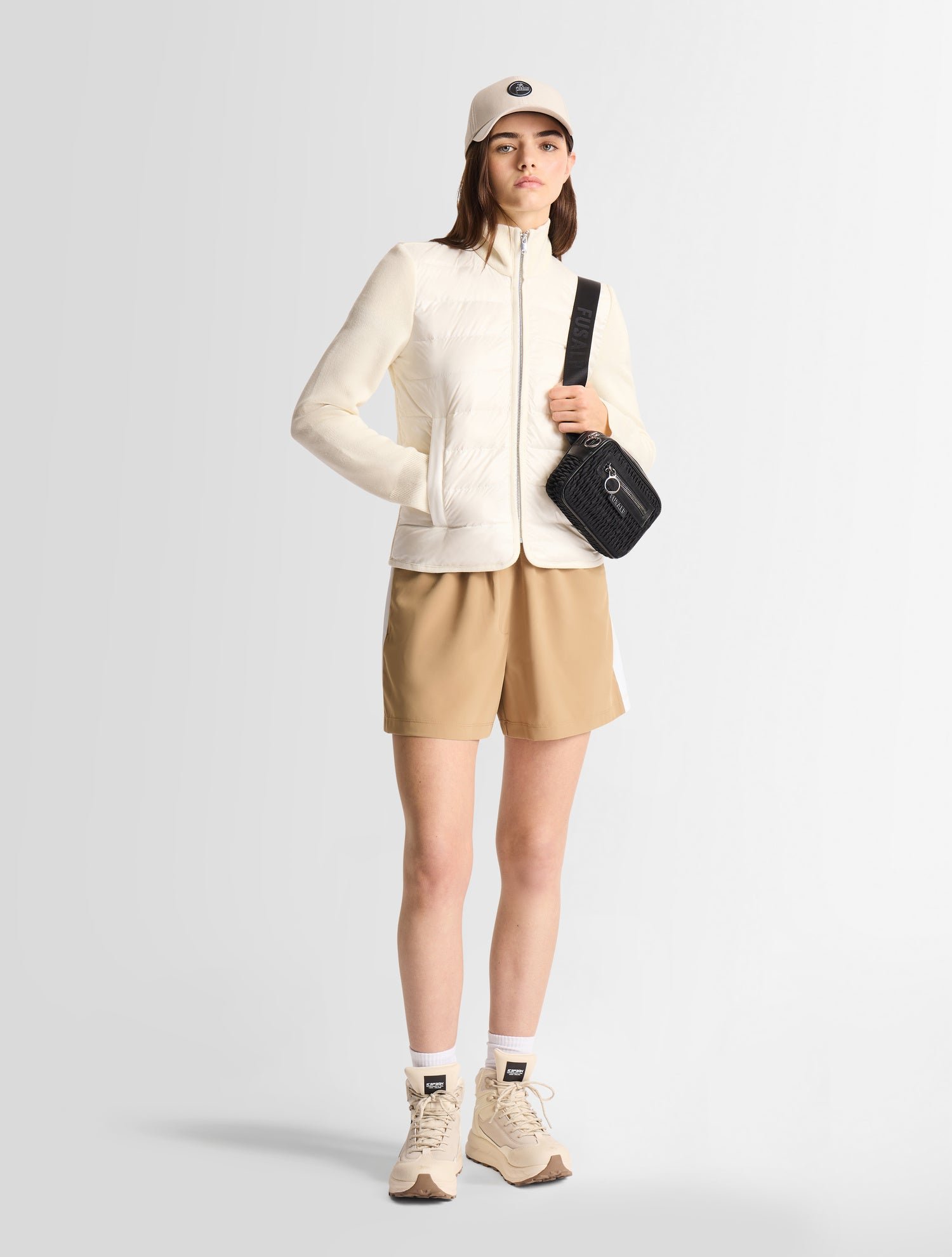 Doudoune acarim col montant coupe ajustée FUSALP Blanc