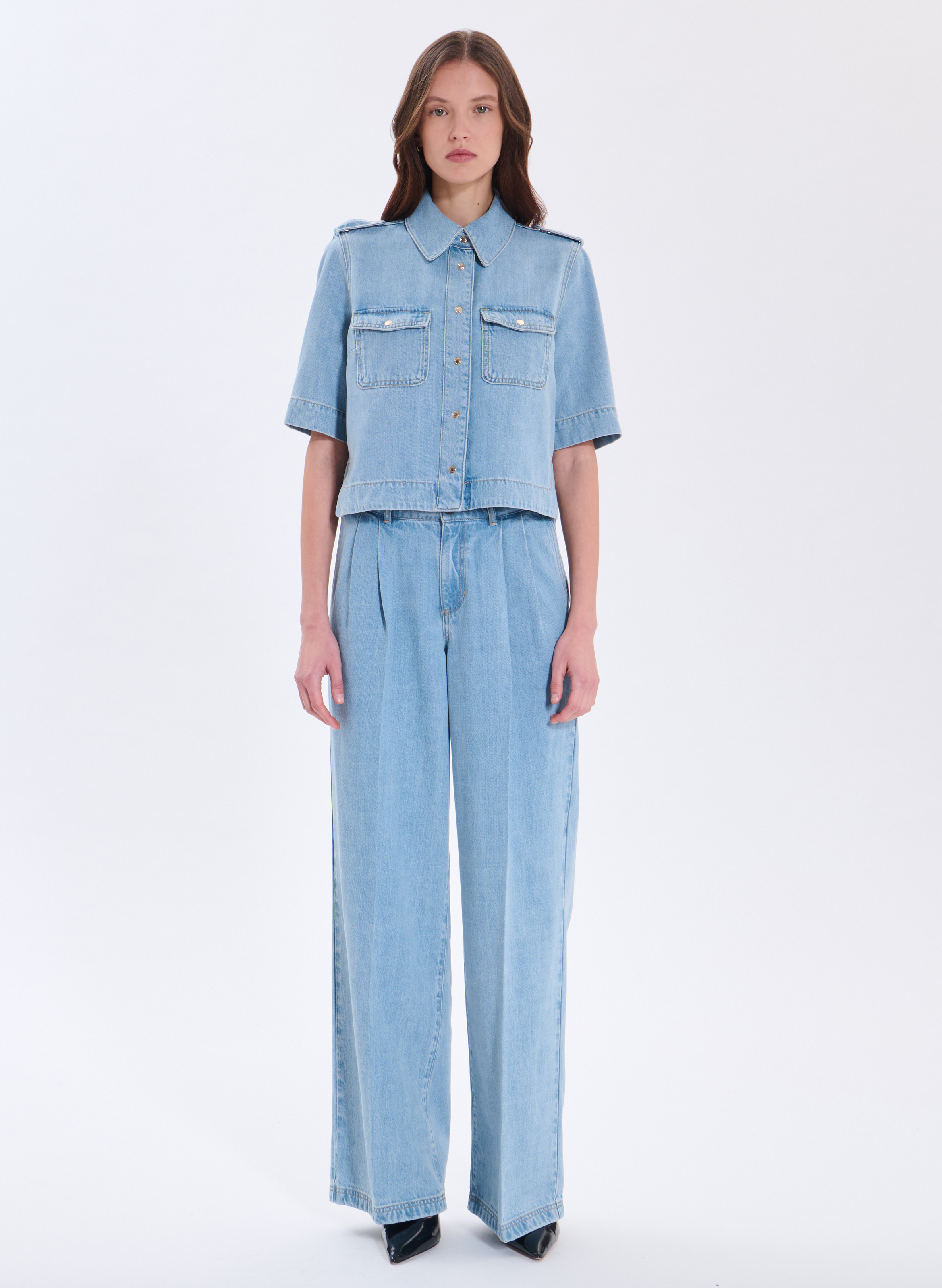 Chemise  celeste ZAPA Bleu