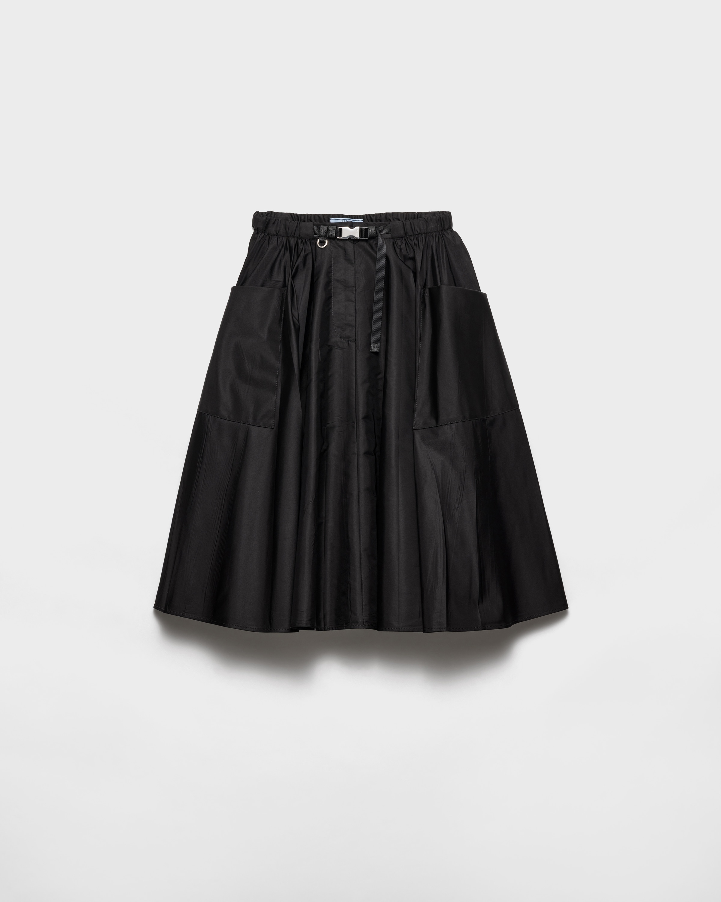 Jupe corolle en re-nylon PRADA Noir