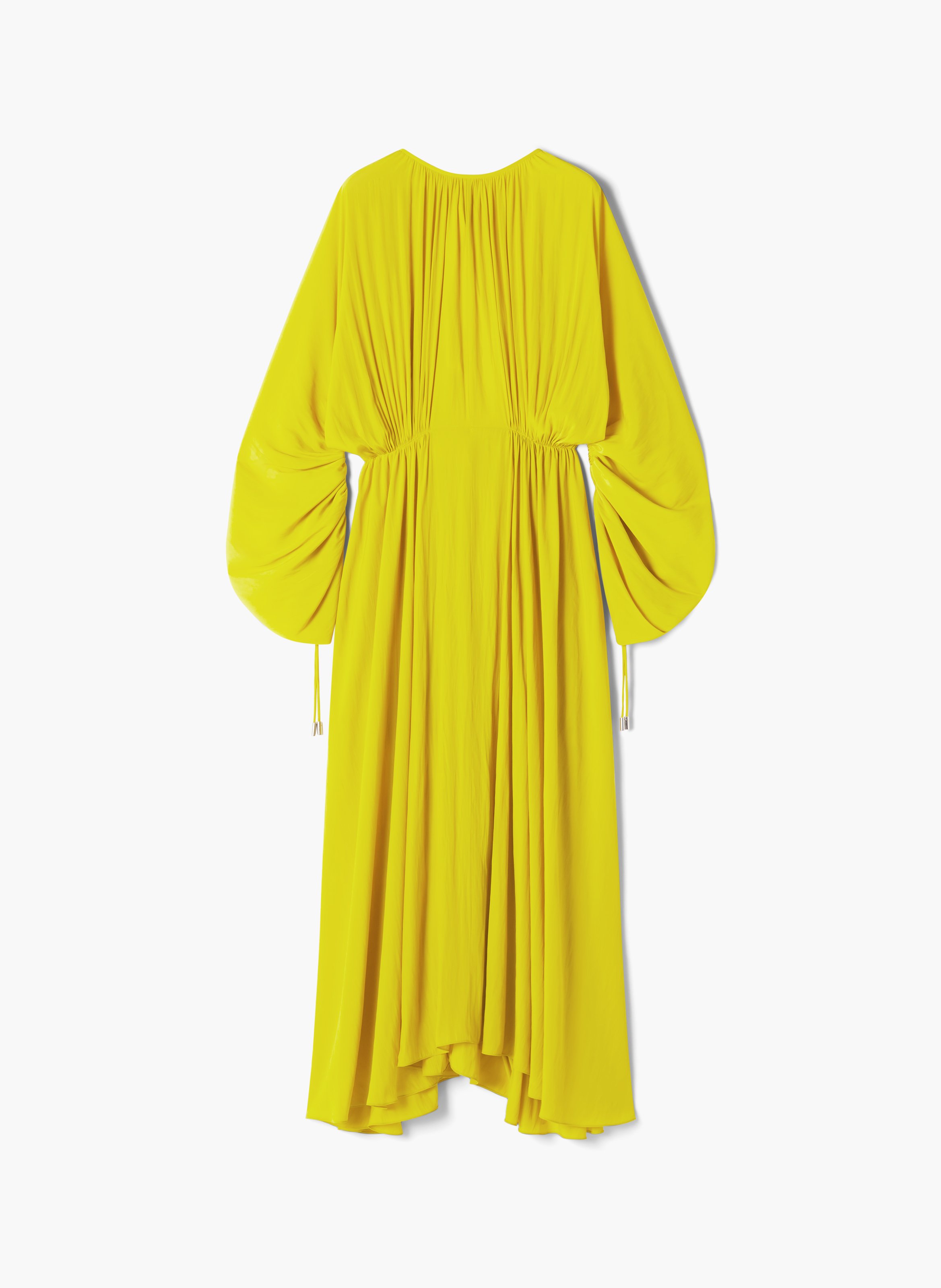 Robe cintrée en charmeuse LANVIN Jaune