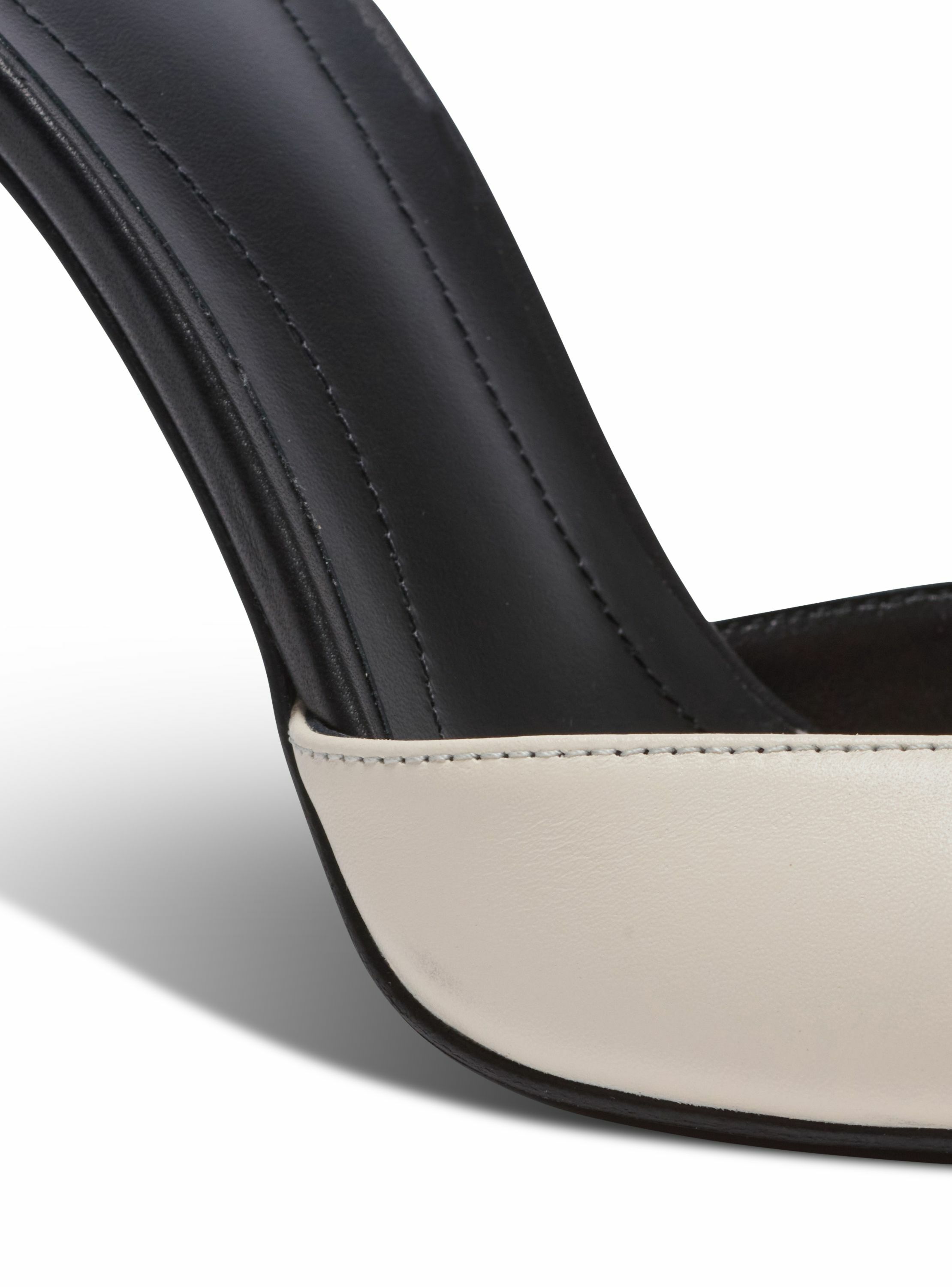 Escarpins sync en cuir à bout pointu BALMAIN Beige