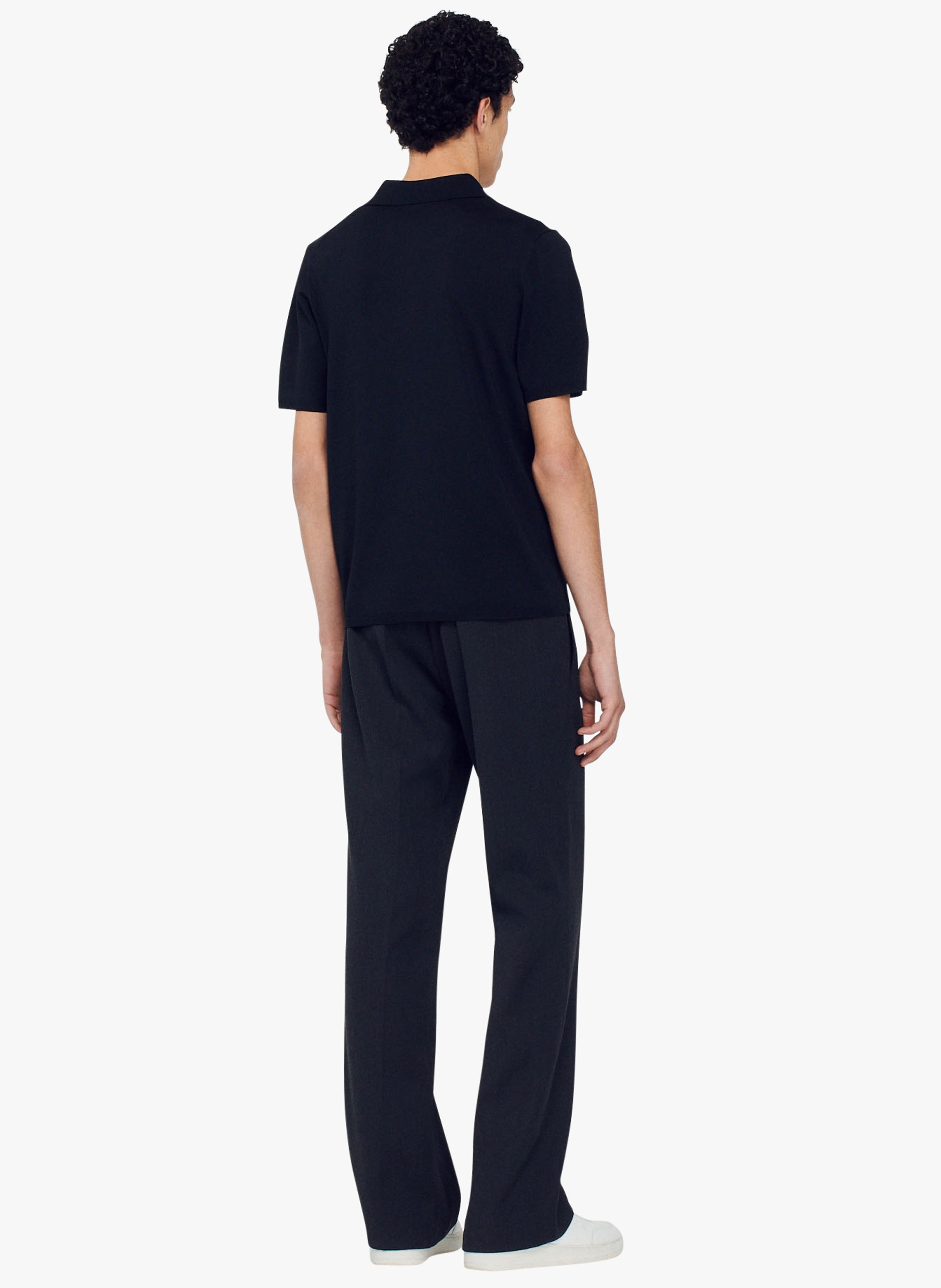 Polo regular fit SANDRO Noir