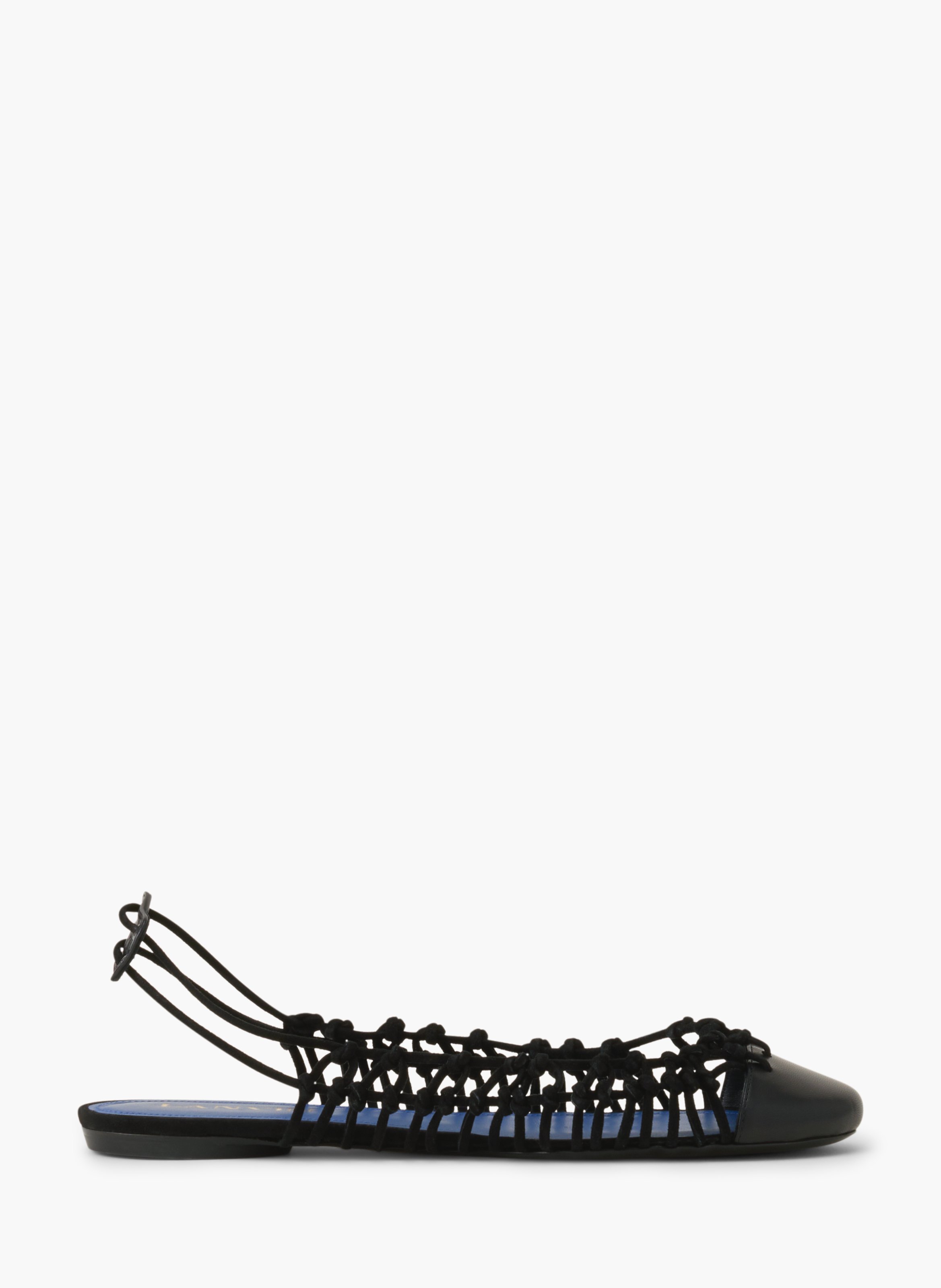 Ballerine slingback knitline en cuir LANVIN Noir