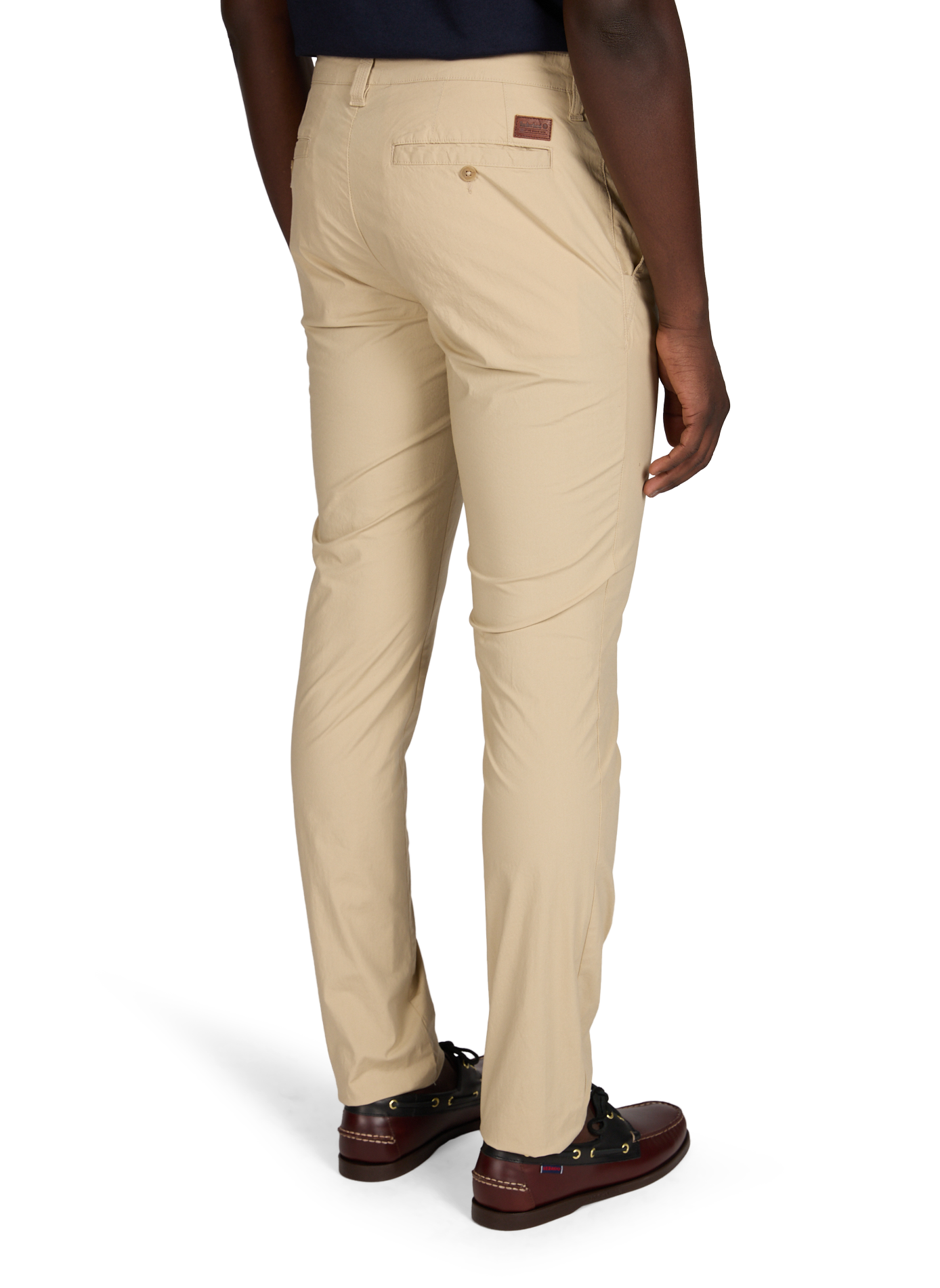 Pantalon droit uni en coton mélangé TIMBERLAND Beige