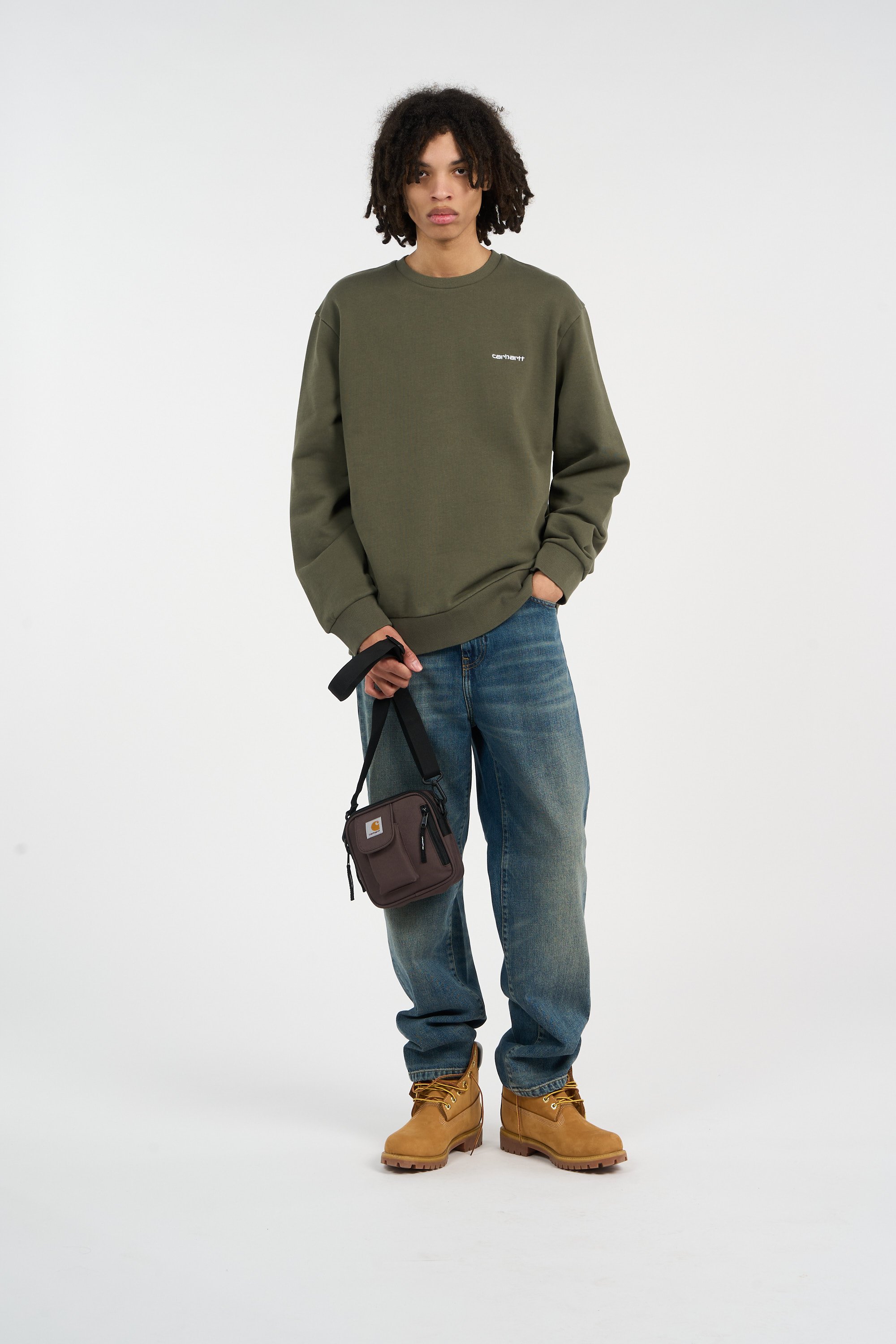 Sac bandoulière essentials bag, small CARHARTT WIP Marron