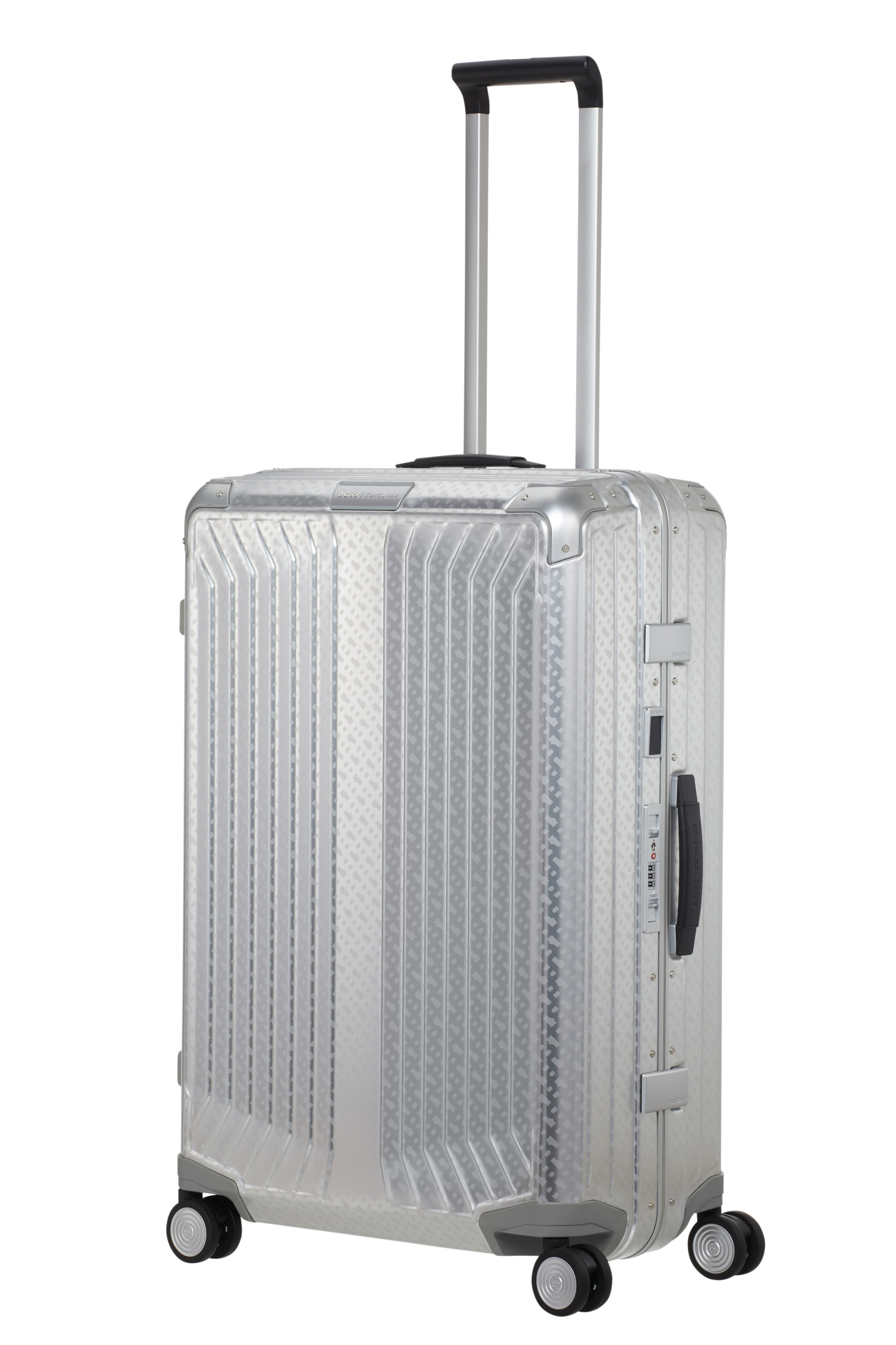 Lite-box alu / boss valise 4 roues taille l SAMSONITE Argent