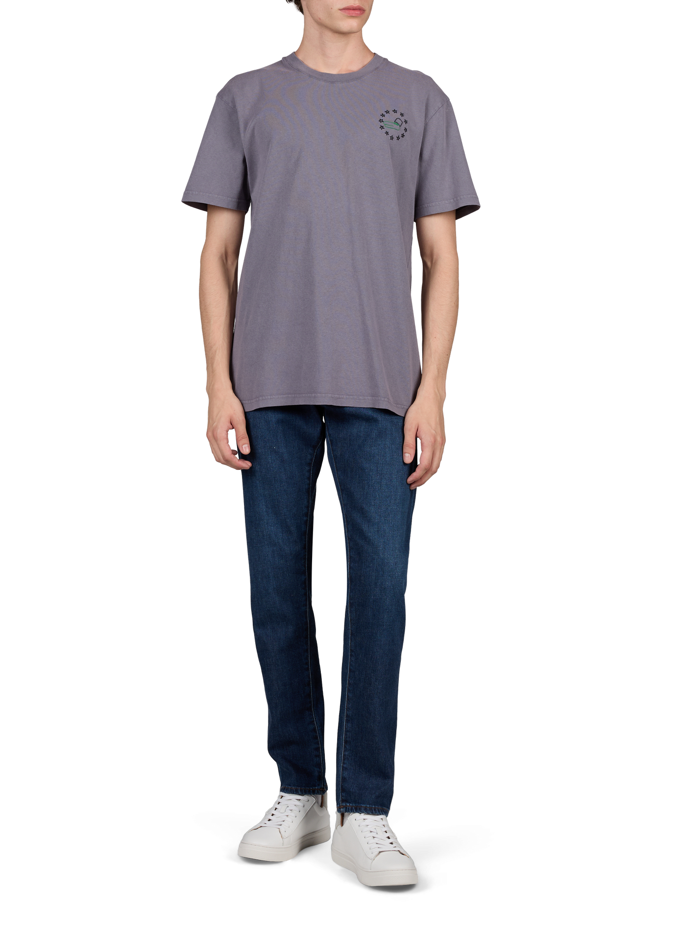 T-shirt Patureau "Petite annonce" en coton MAISON LABICHE Marron
