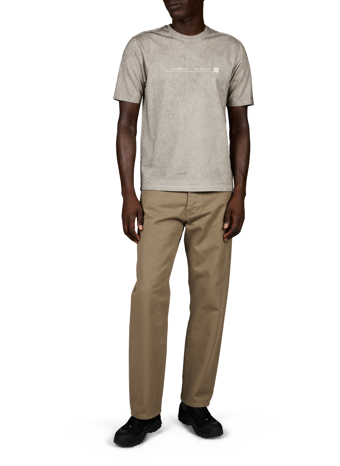 T-Shirt mit Logo aus Baumwolle CP COMPANY Schwarz