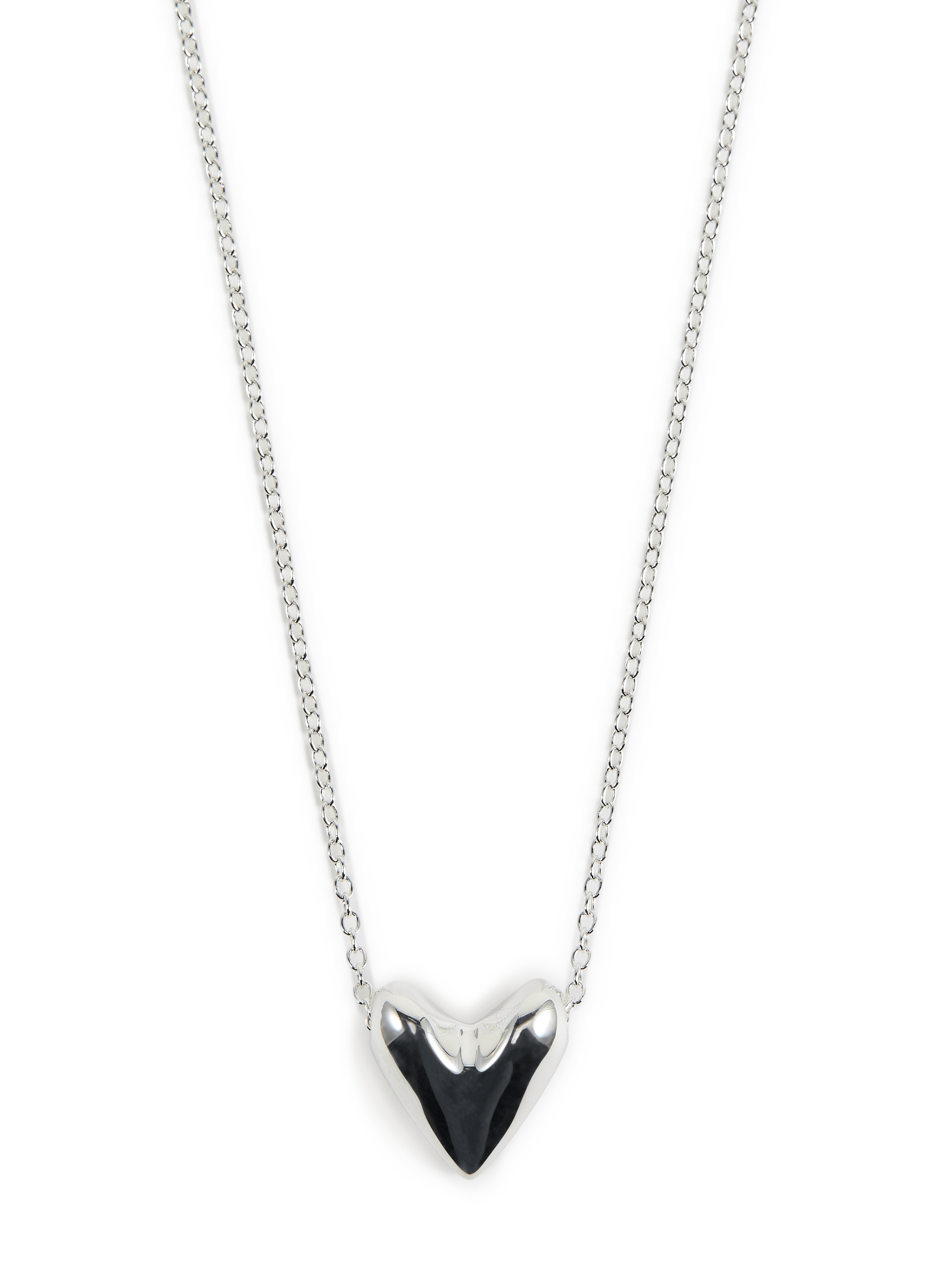 Silver heart pendant necklace OTIUMBERG Silver