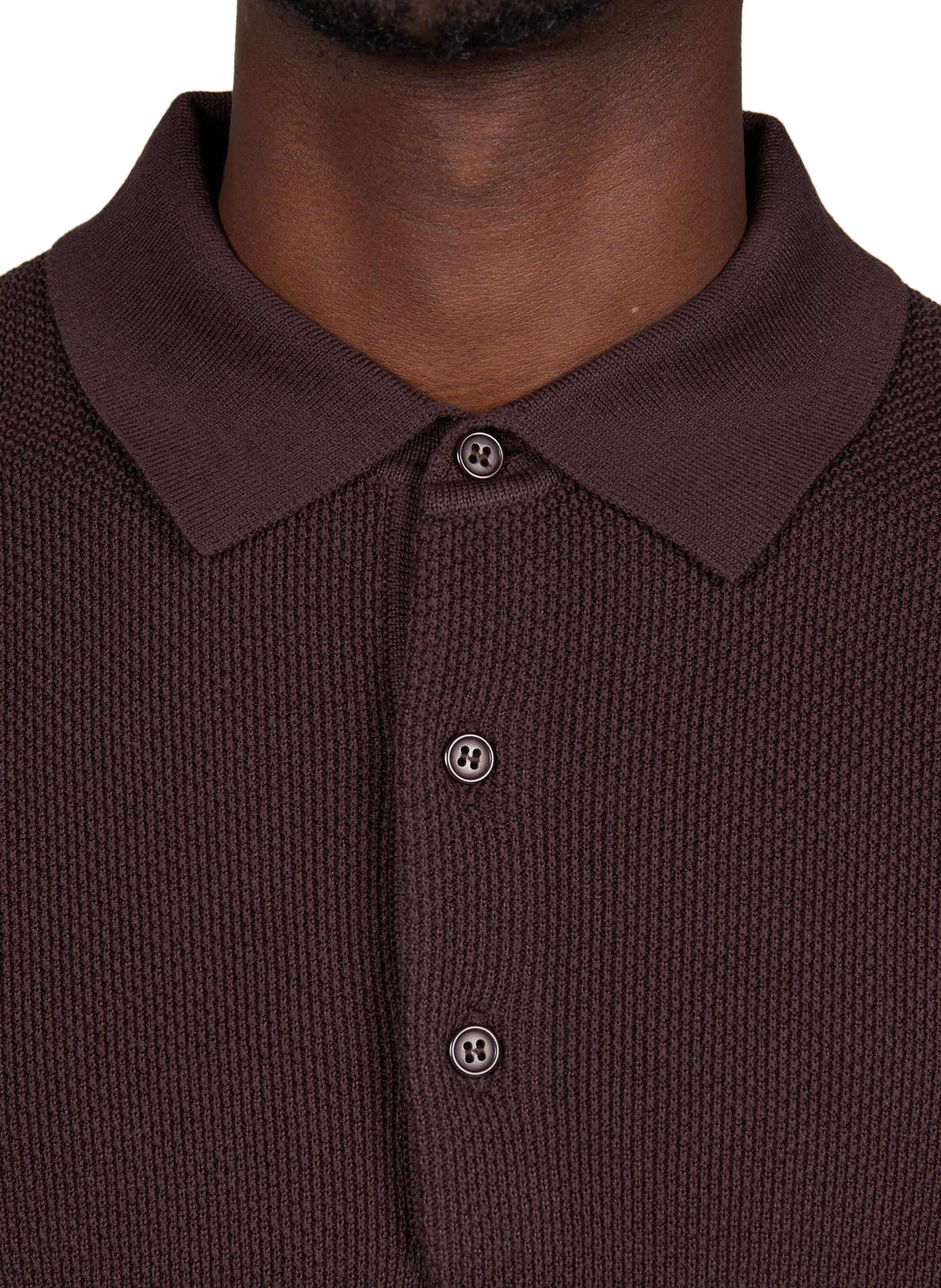 Gerader Baumwoll-Poloshirt STRELLSON Braun