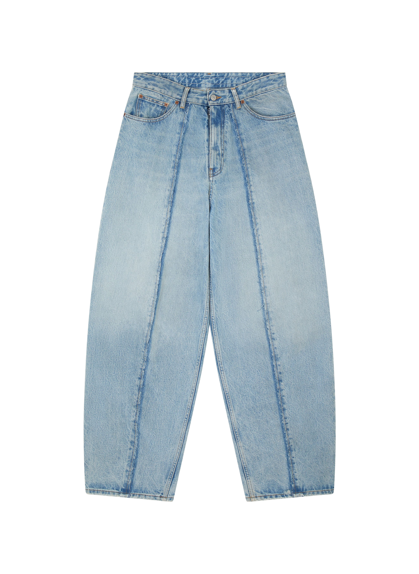 Jean large rond délavé MAISON MARGIELA Bleu