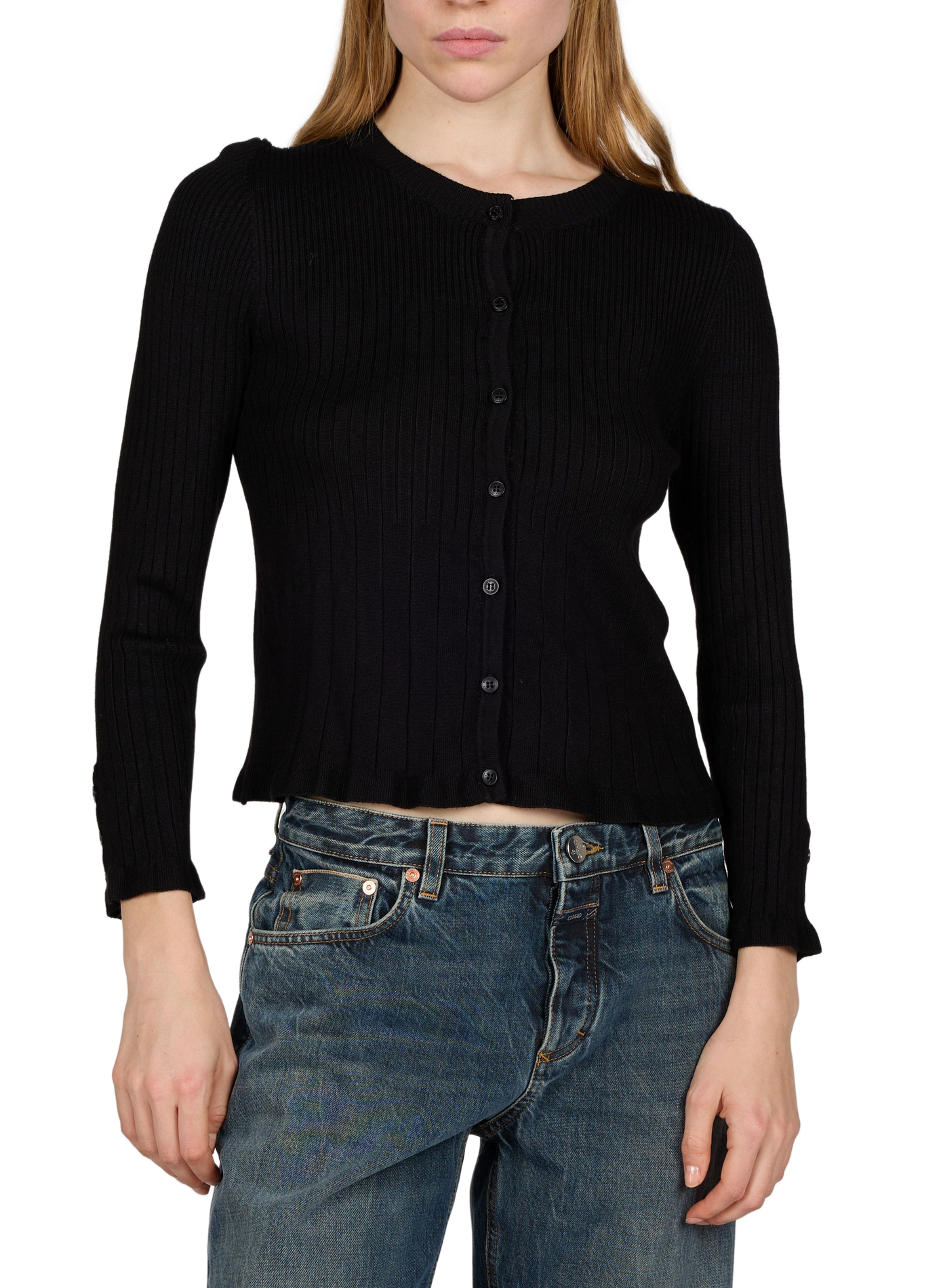 Fitted ETERNA cardigan MUS & BOMBON Black