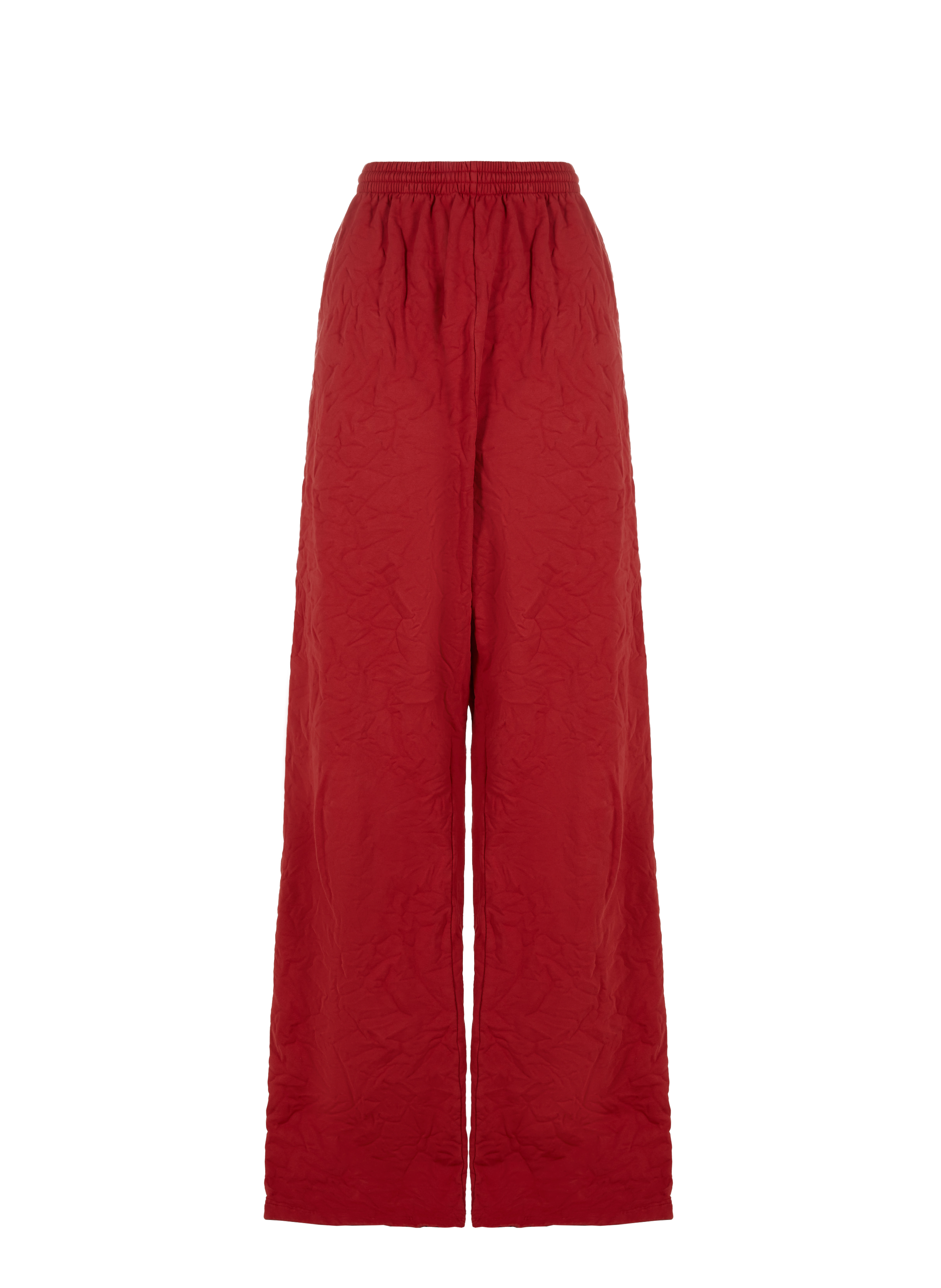 Pantalon de survêtement effet fripé en coton