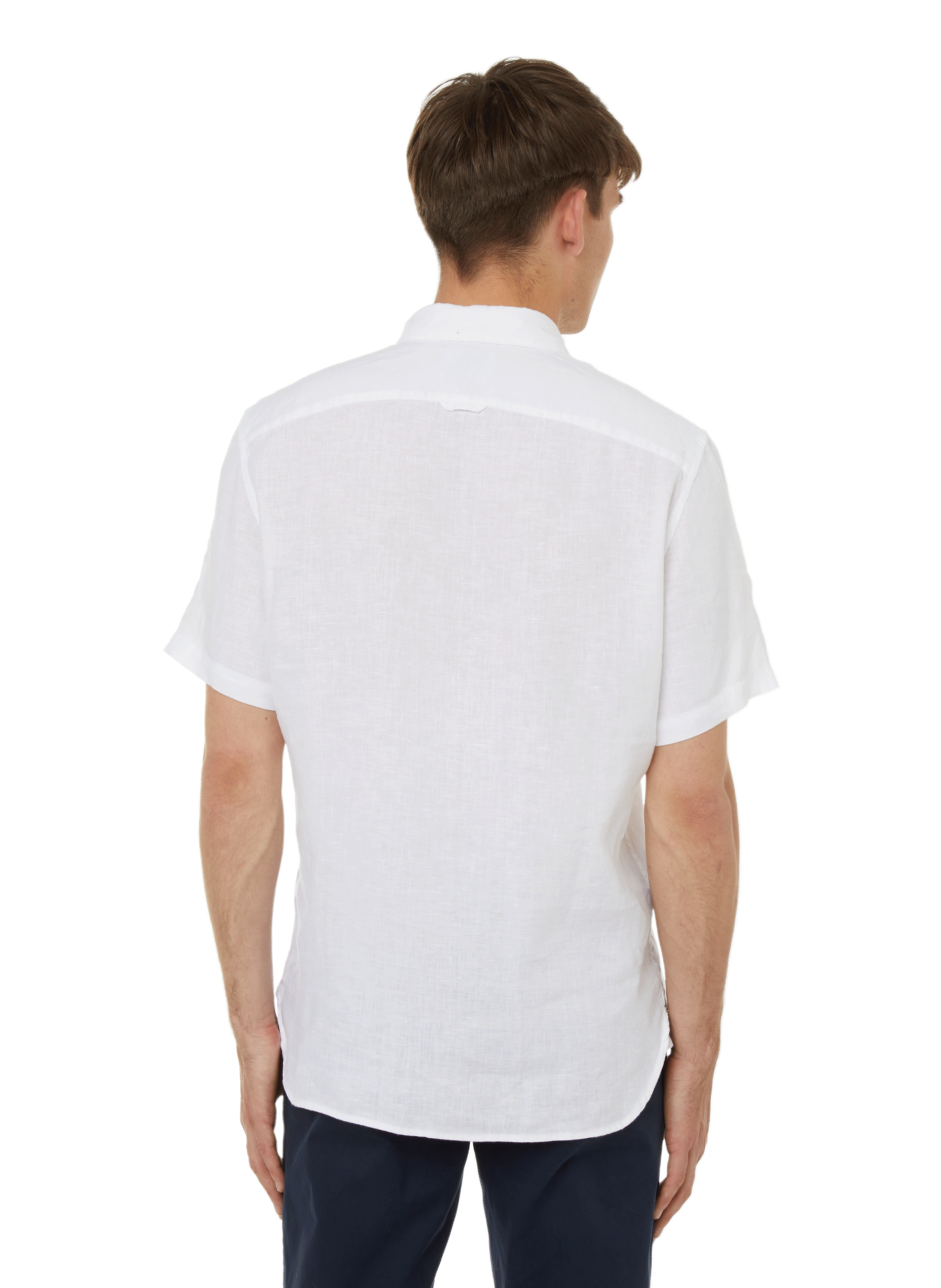 Chemise slim en lin TIMBERLAND Blanc
