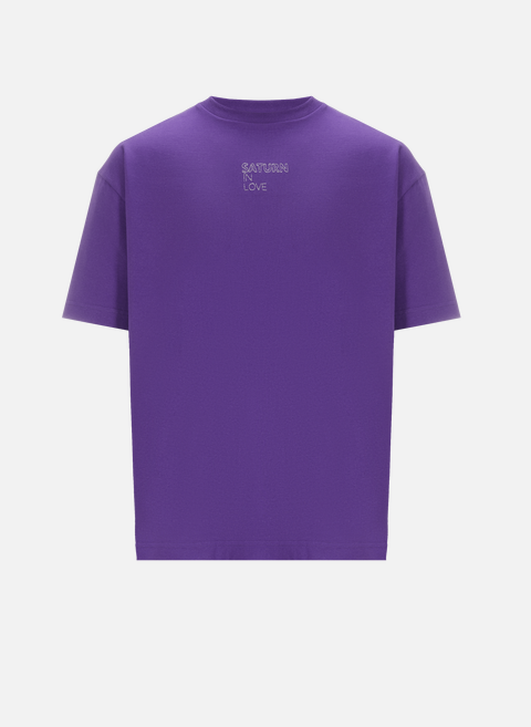 T-shirt à inscription brodée PurpleSAISON 1865 