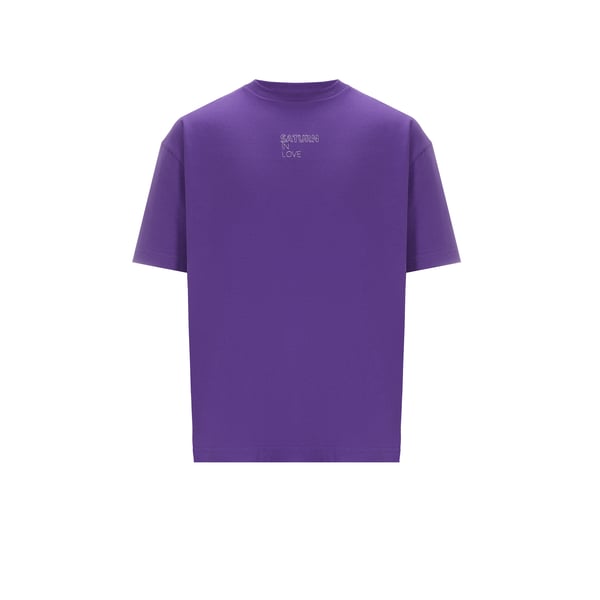 T-shirt à inscription brodée