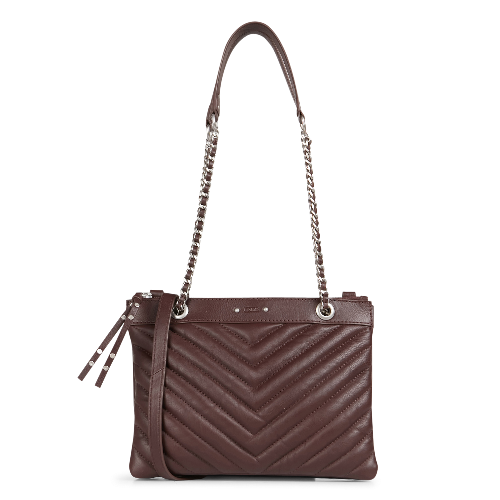 Sac bandoulière matelassé en cuir