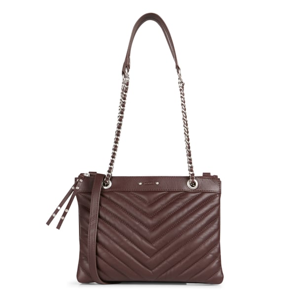 Sac bandoulière matelassé en cuir