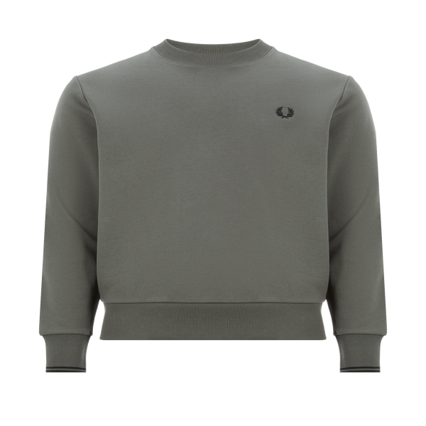 Fred Perry Cotton Sweatshirt In Green