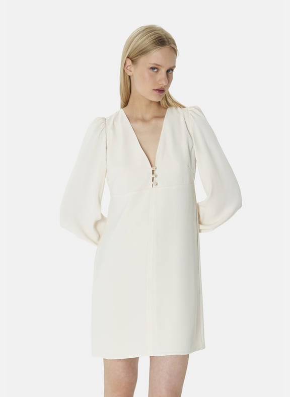 Robe droit uni - rolis Blanc by TARA JARMON TARA JARMON Robe droit uni - rolis Blanc