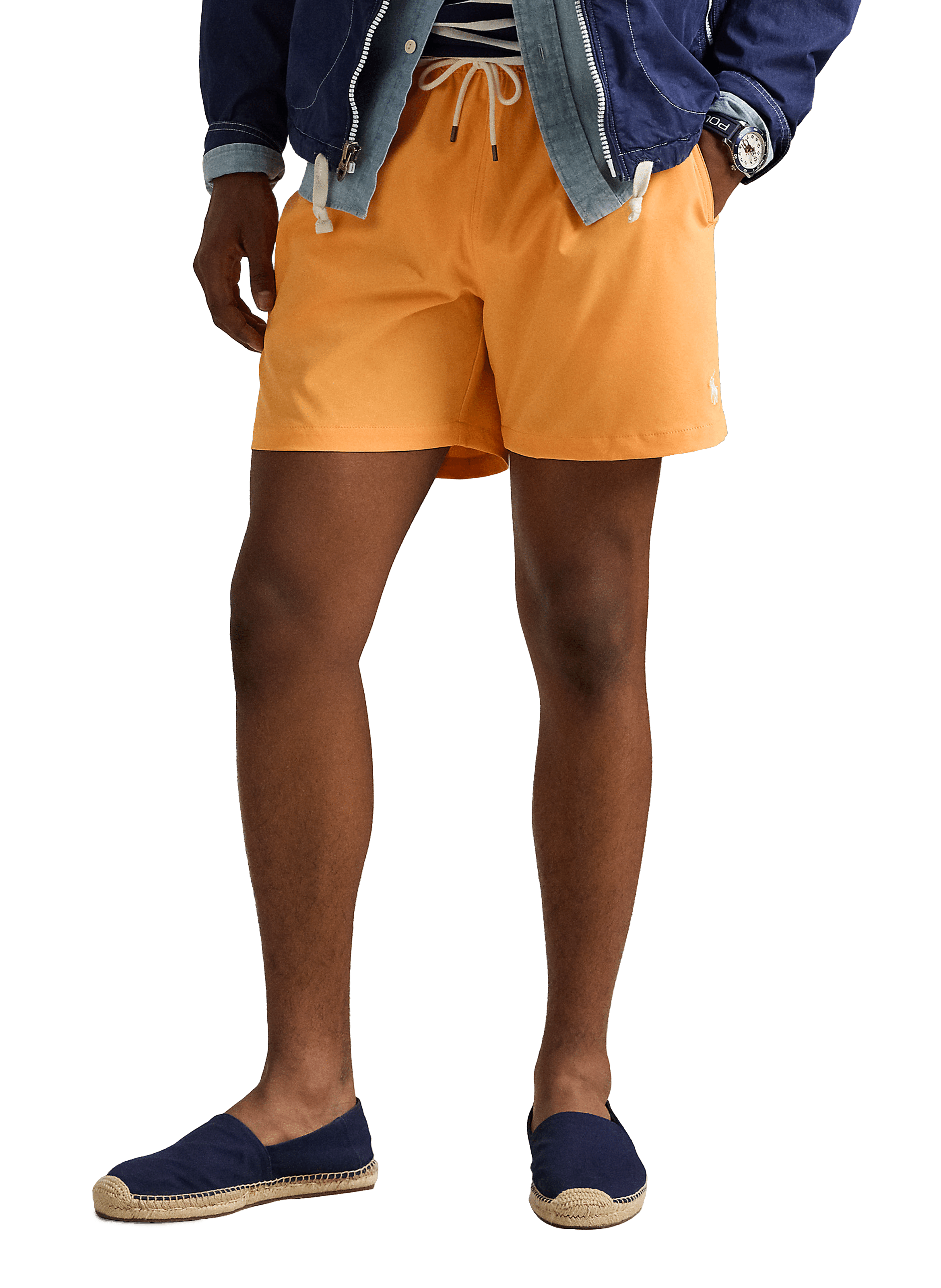 Solid color swim shorts POLO RALPH LAUREN Orange