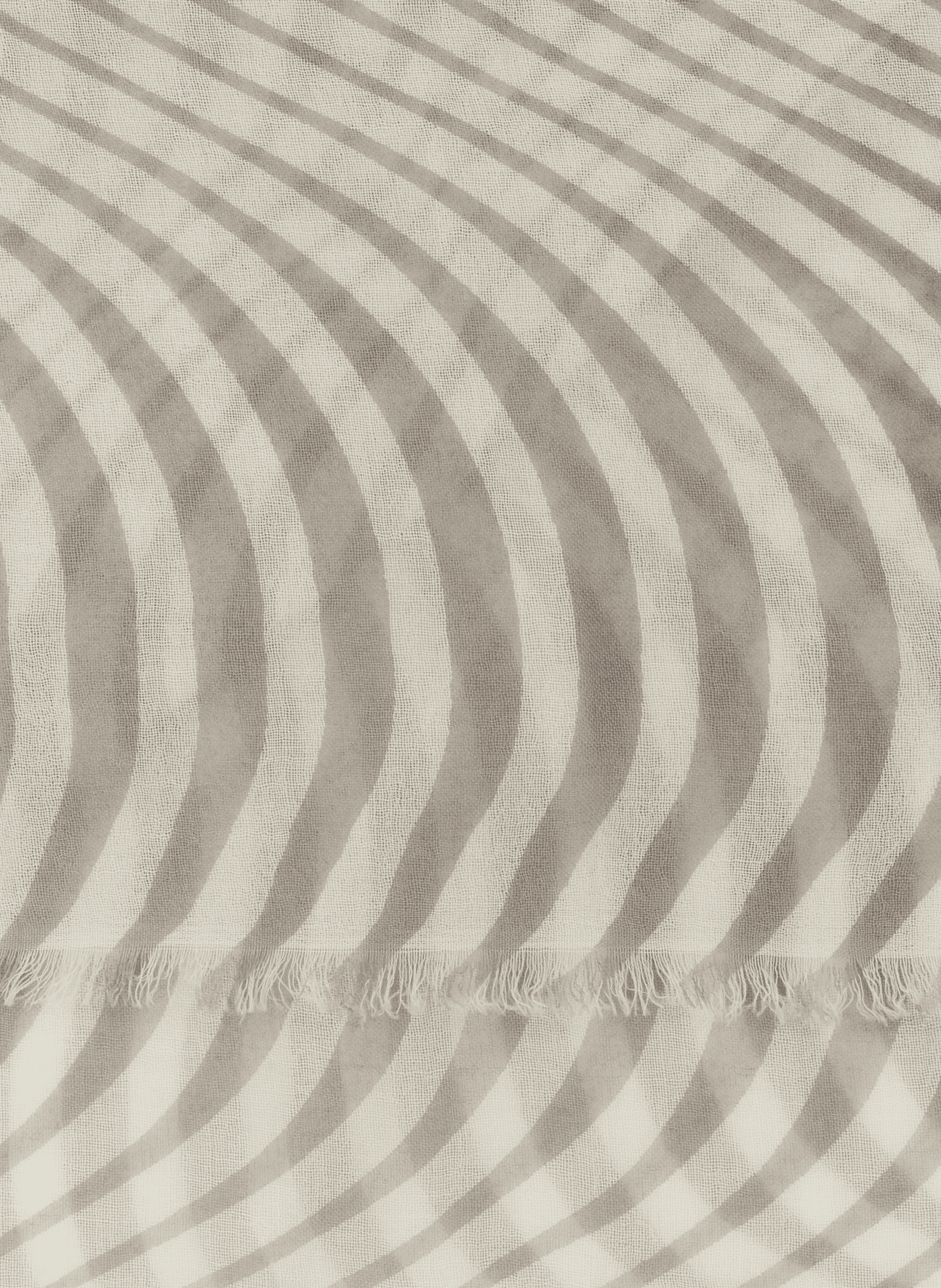 Foulard imprimé en laine AU PRINTEMPS PARIS Gris