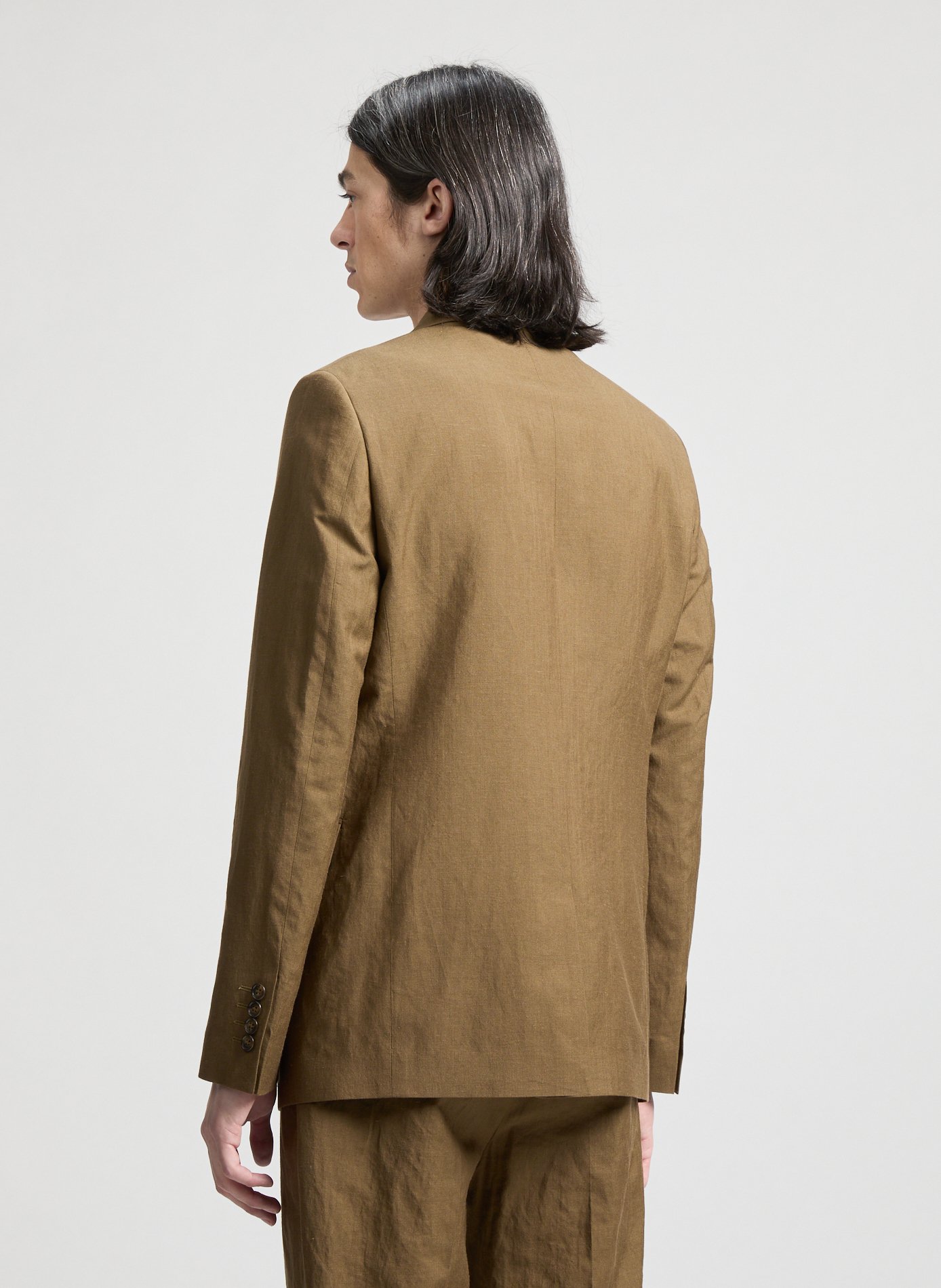 Linen Flin Shirt AU PRINTEMPS PARIS Khaki