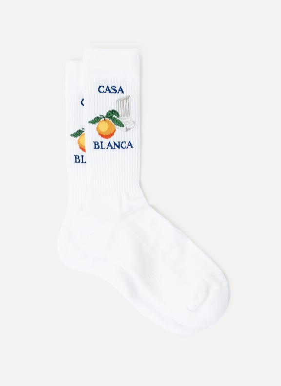 Chaussettes Colonne Orange CASABLANCA PARIS Chaussettes Colonne Orange CASABLANCA PARIS