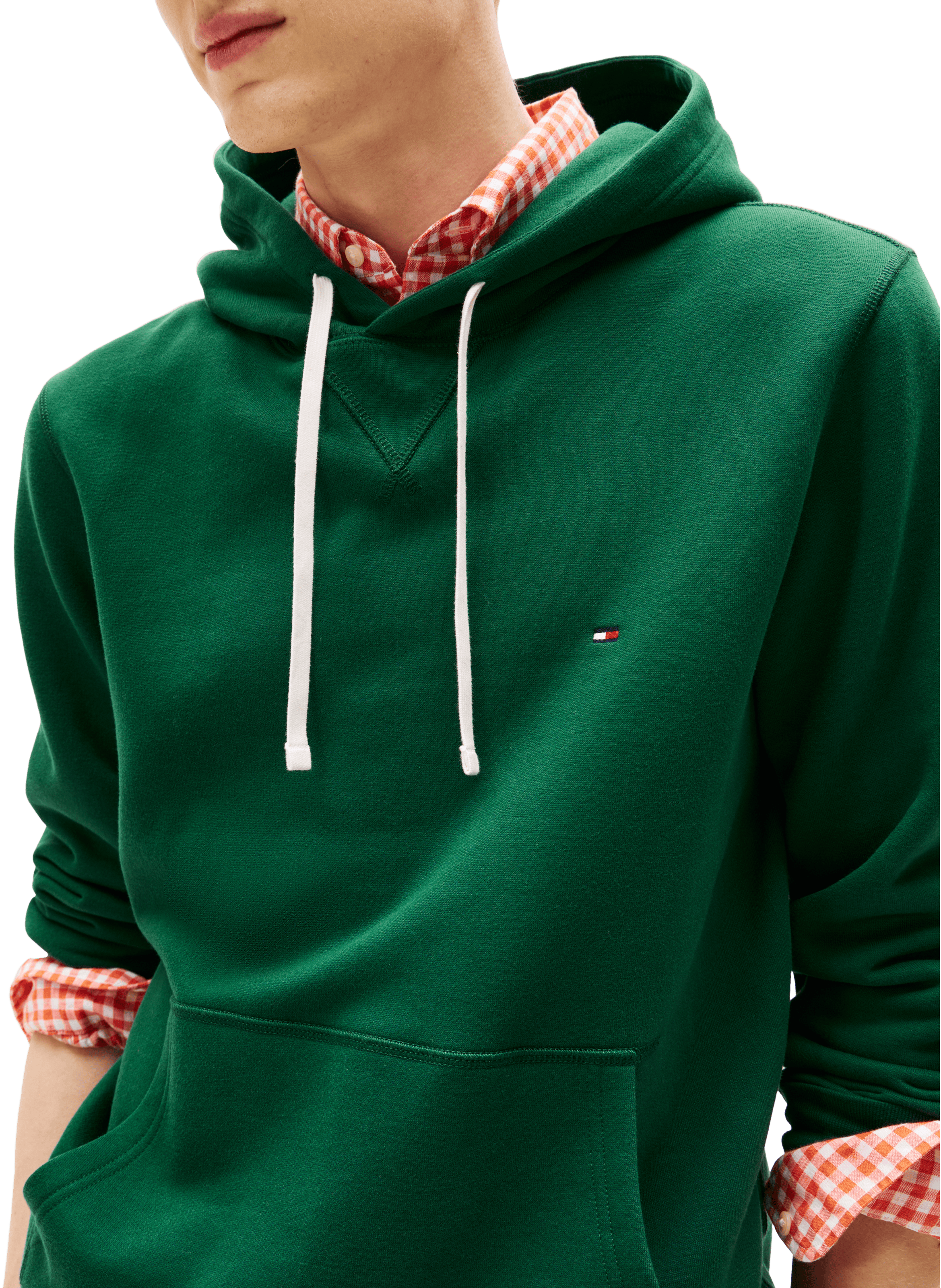 Fleece hoodie TOMMY HILFIGER Green
