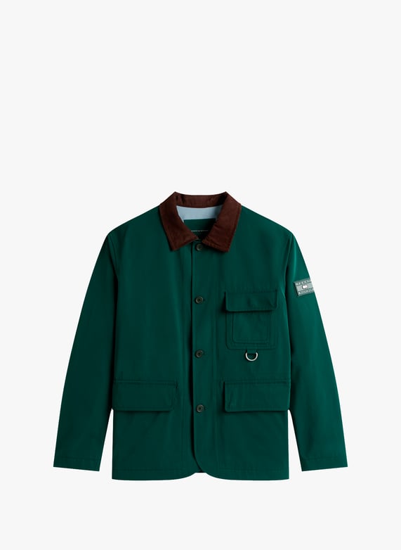 Veste droite col classique contrasté | Vert by TOMMY HILFIGER Veste droite col classique contrasté Vert