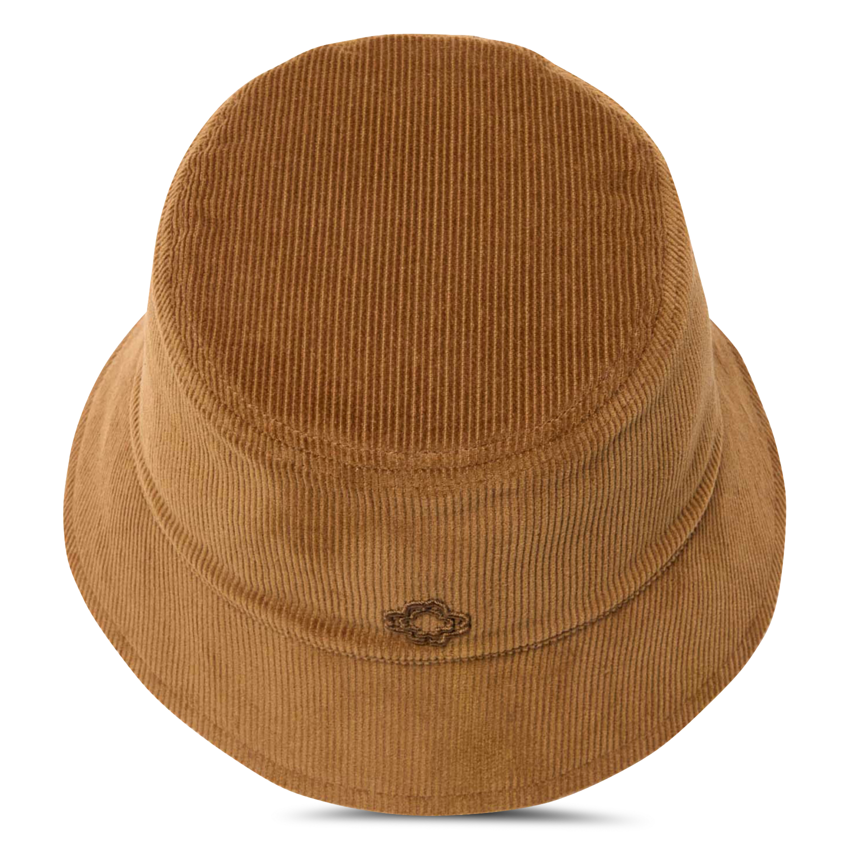 Bob côtelé en coton MAJE Marron