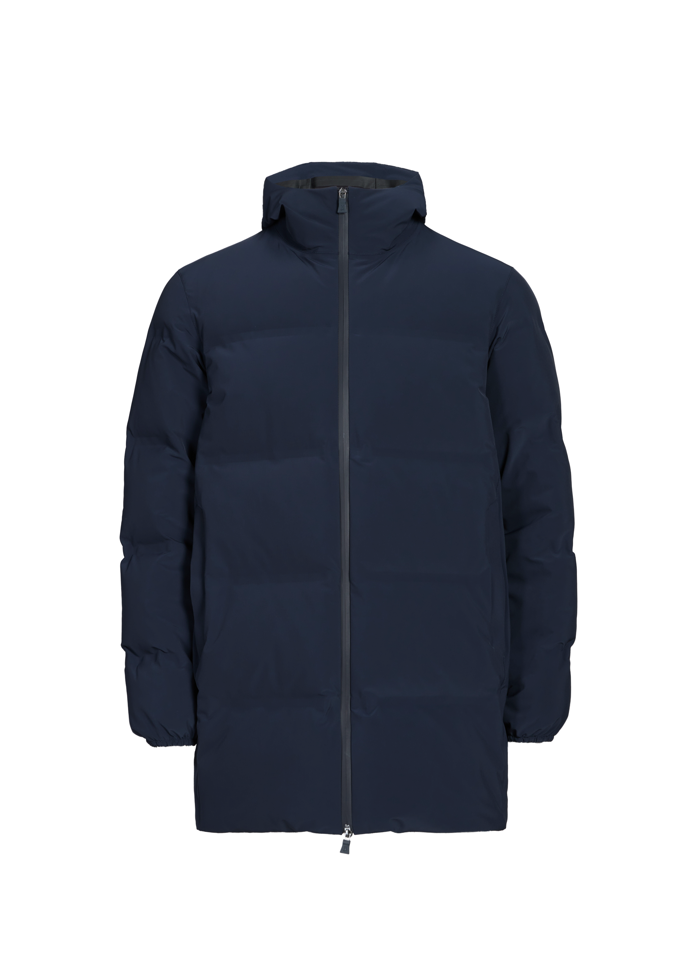 Quilted down jacket with hood HERNO Blue