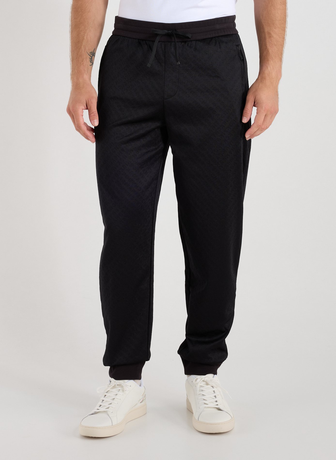 ARMANI EXCHANGE Pantalon sérigraphié all-over Noir