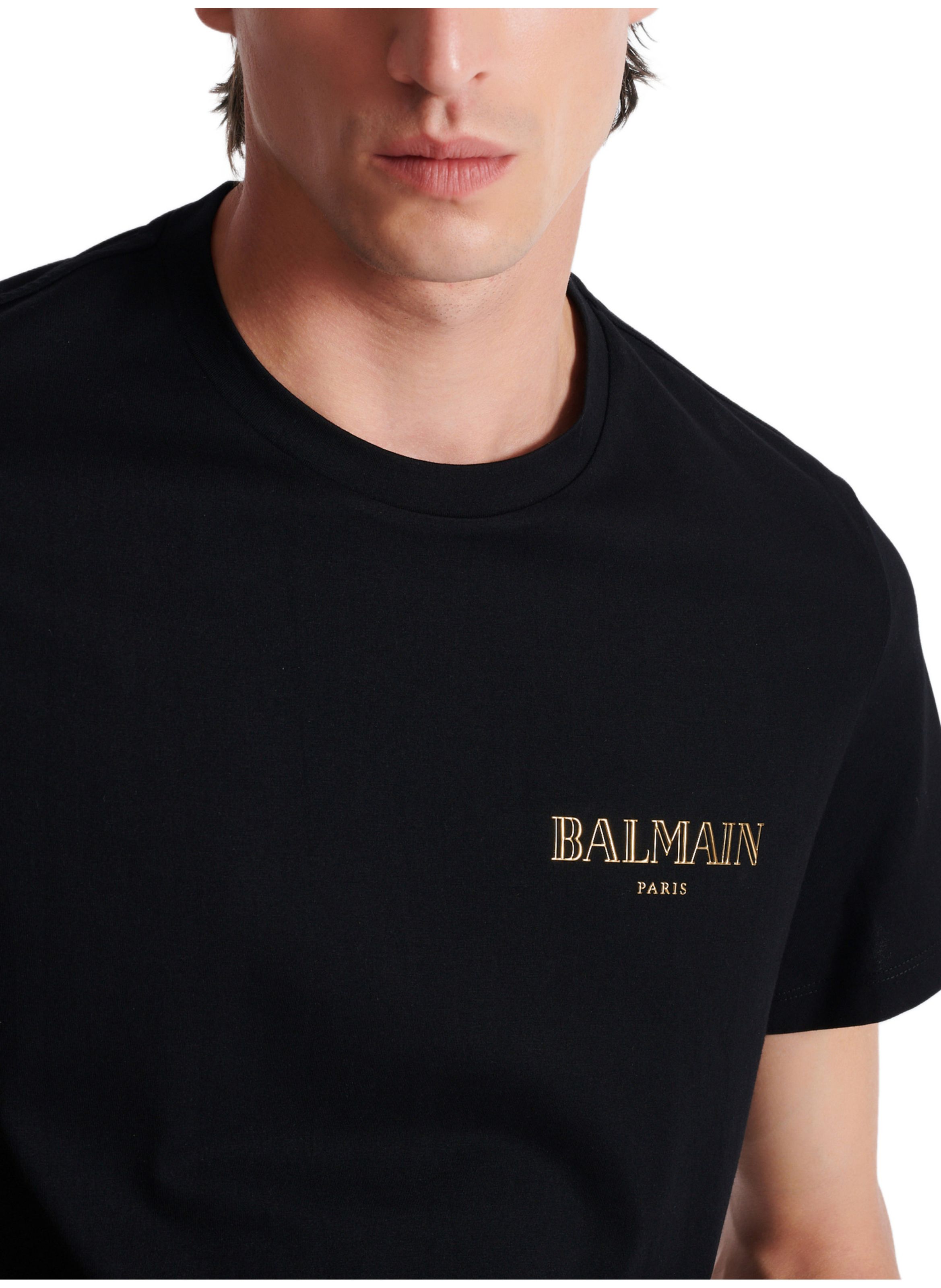 T-shirt à logo balmain vintage gel BALMAIN Doré