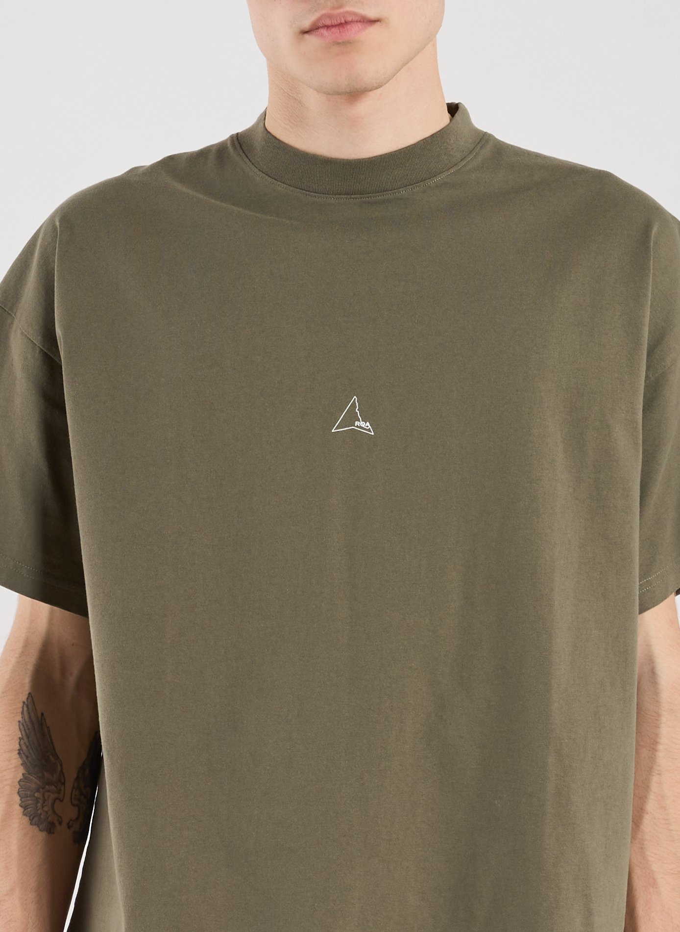 T-Shirt ample manches courtes en coton ROA Kaki