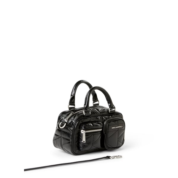 Sac à main matelassé avec bandoulière amovible en cuir