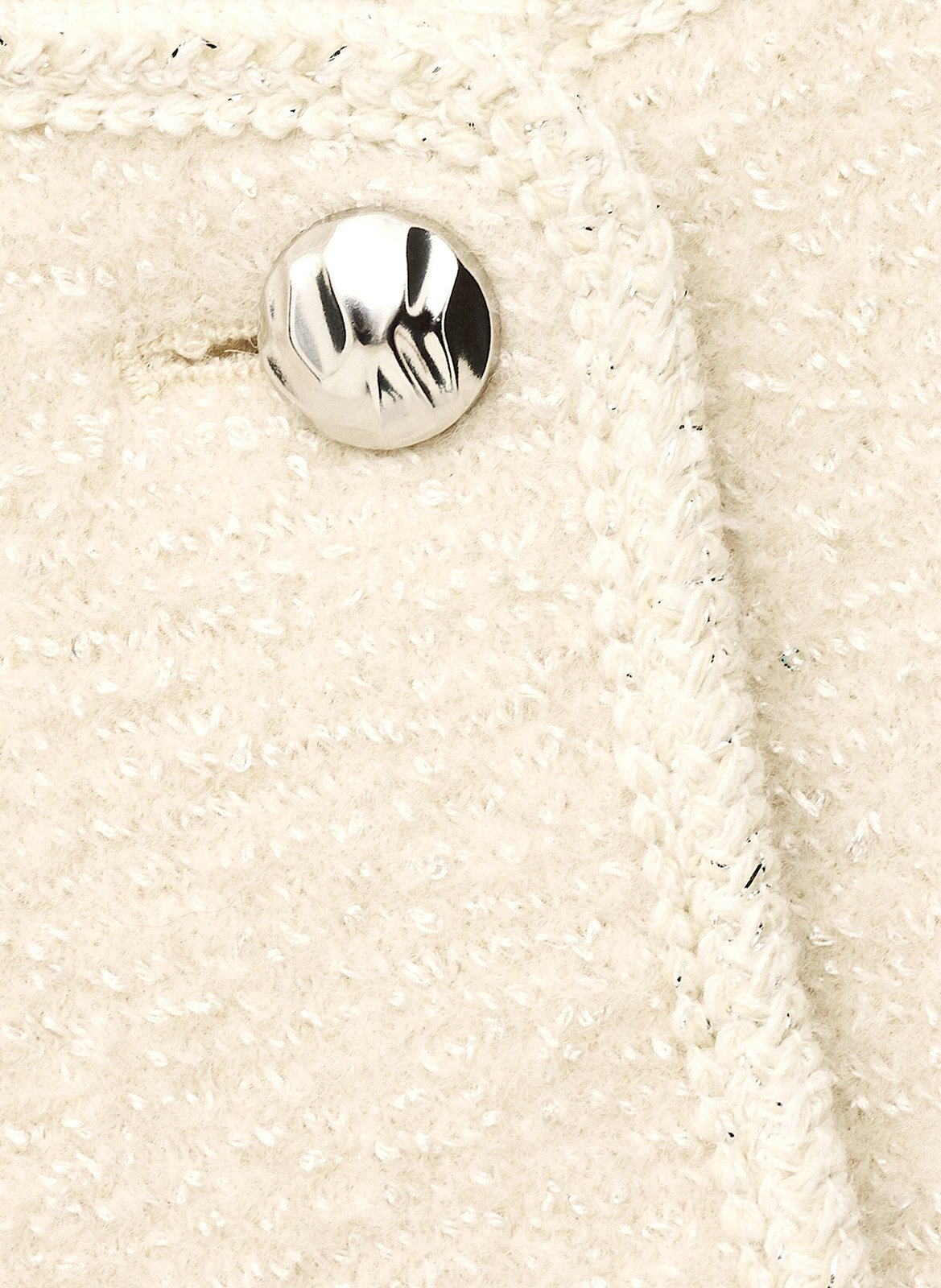 Veste courte boutonnée en maille bouclée ceredith BA&SH Beige