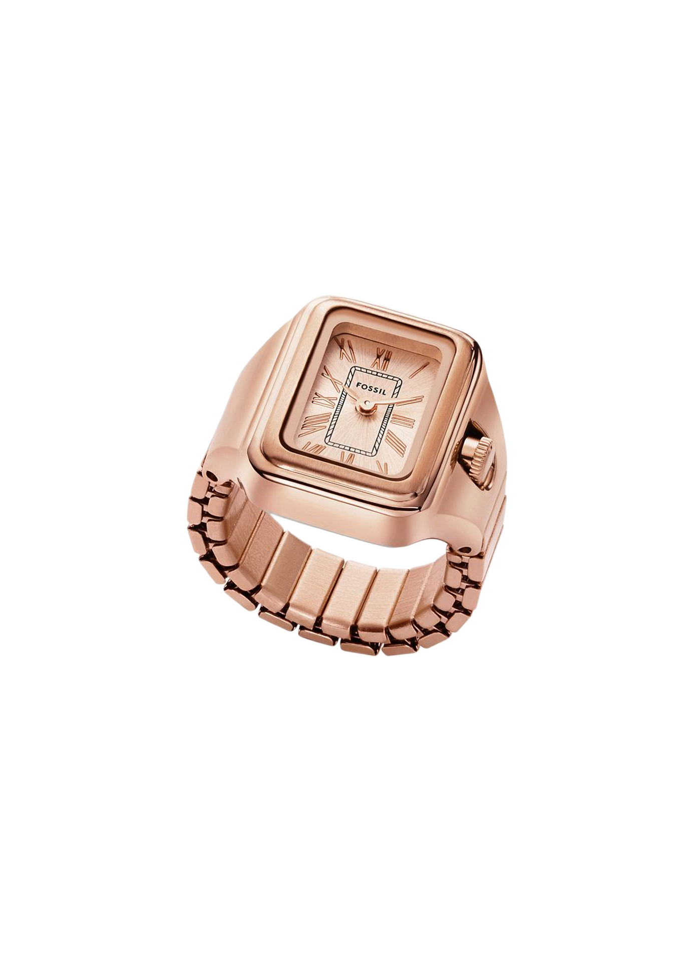 Montre quartz bague en acier FOSSIL Rose