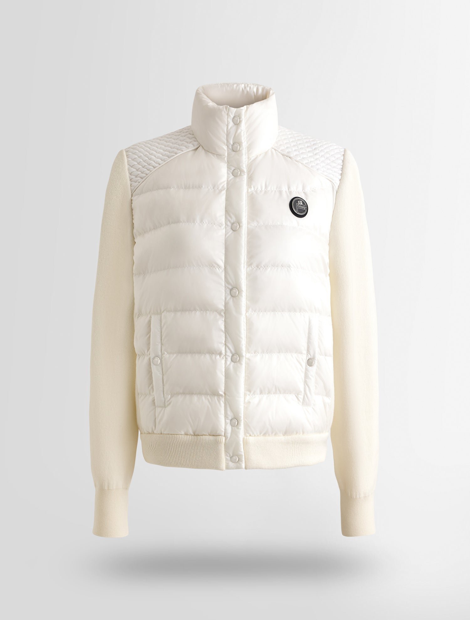 Doudoune acarim col montant coupe ajustée FUSALP Blanc