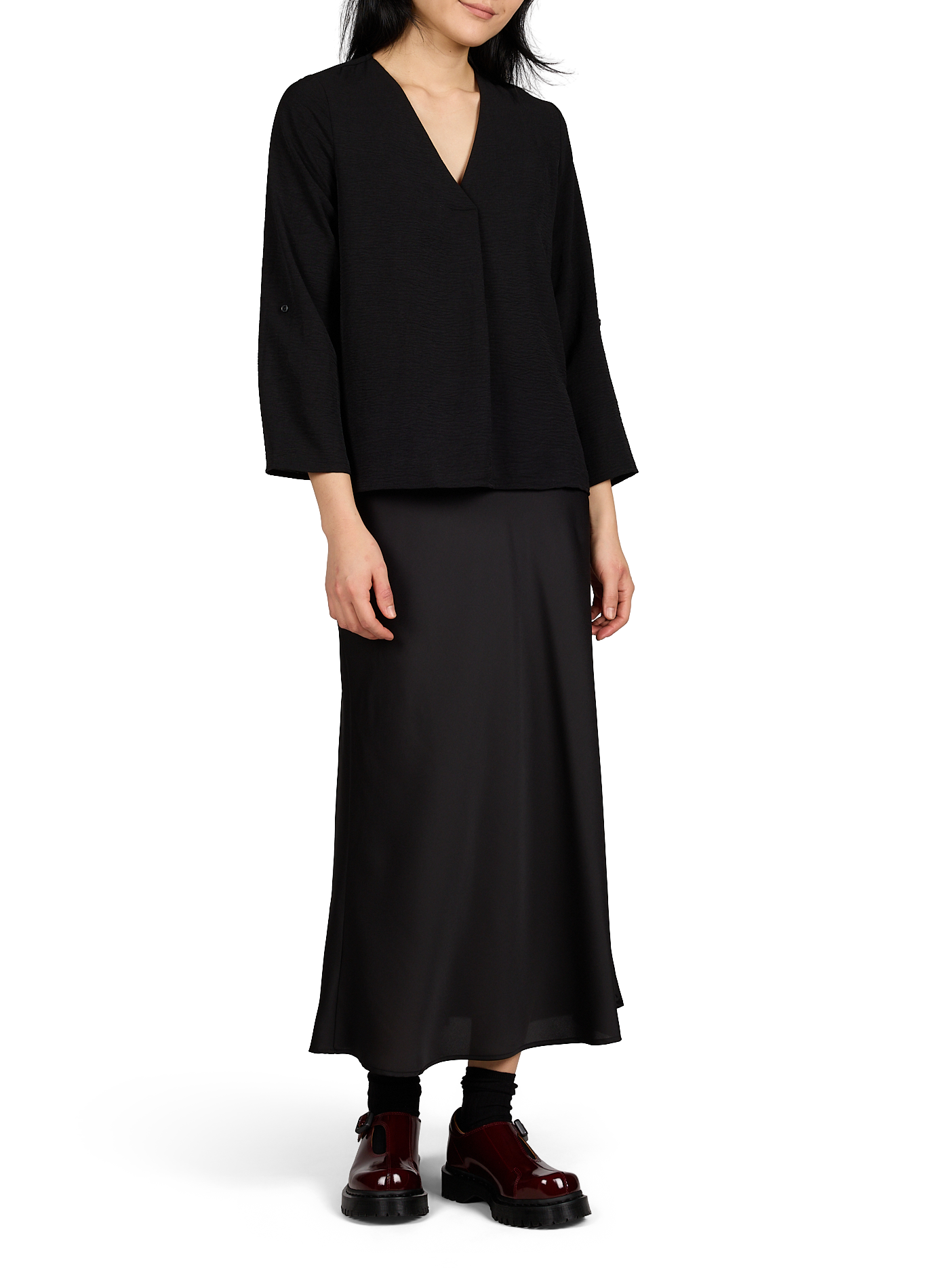 Blusa lisa VILA Negro