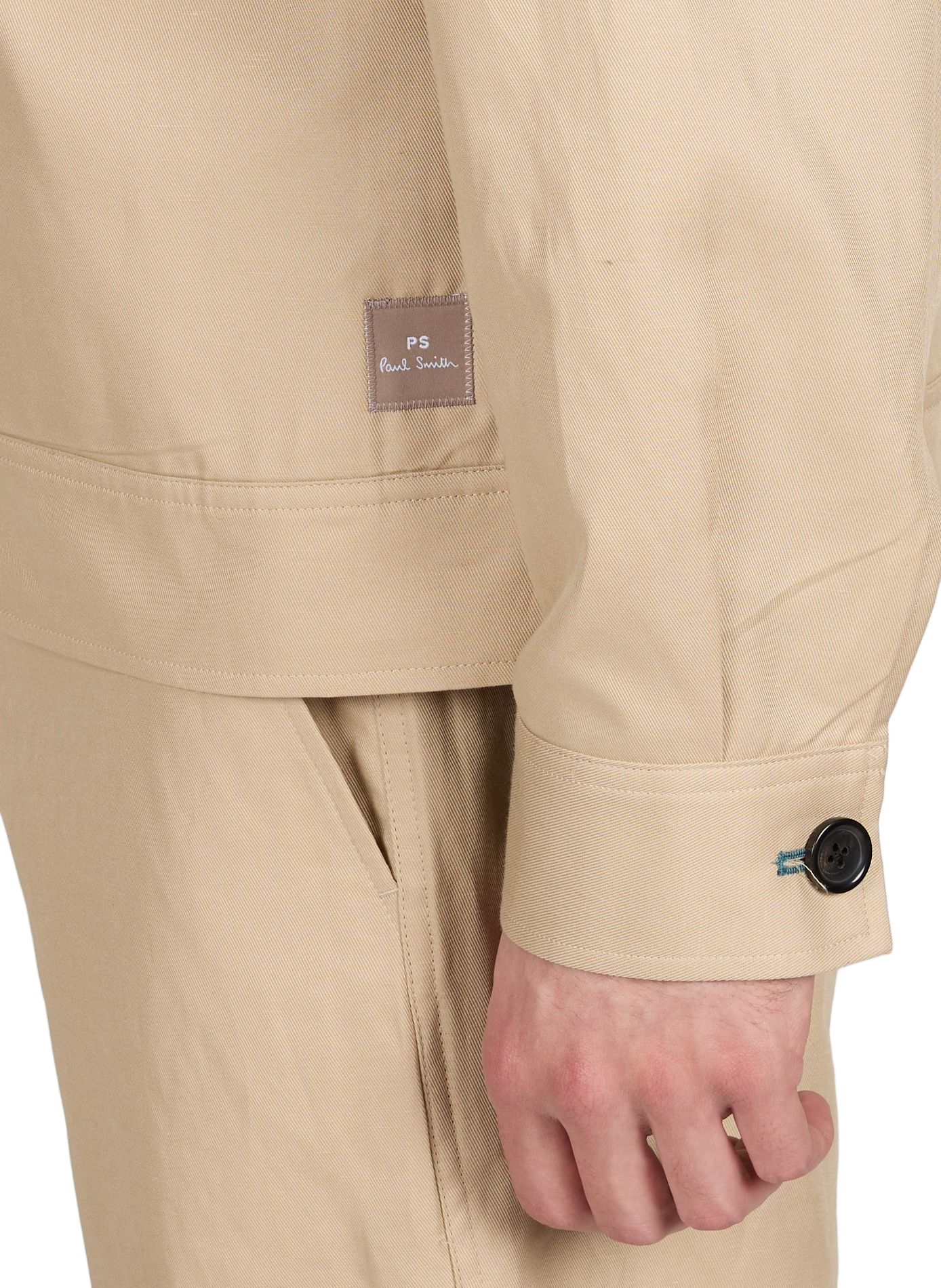 Veste col classique en coton et lin PAUL SMITH Beige