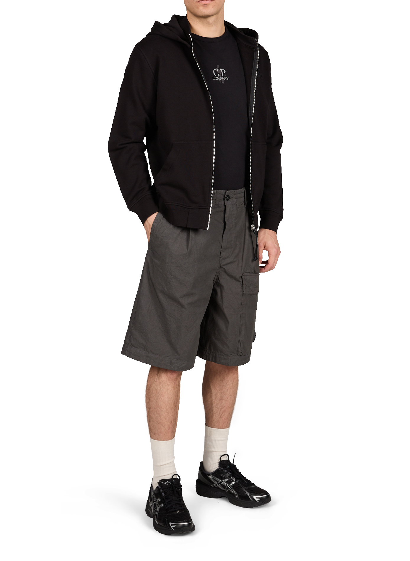 Straight cotton t-shirt CP COMPANY Black