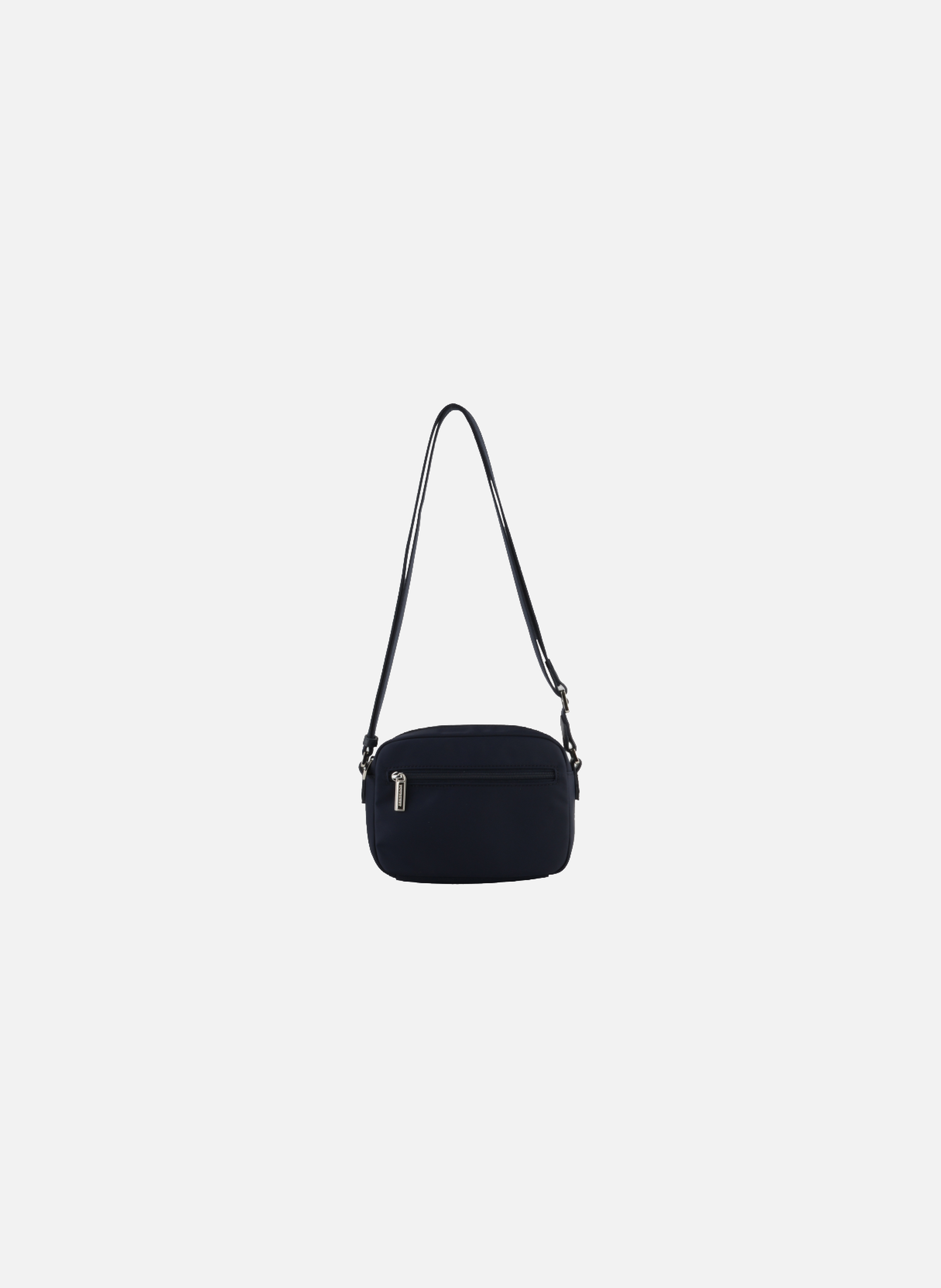 Escale | sac porté travers en toile garnie cuir POURCHET Bleu