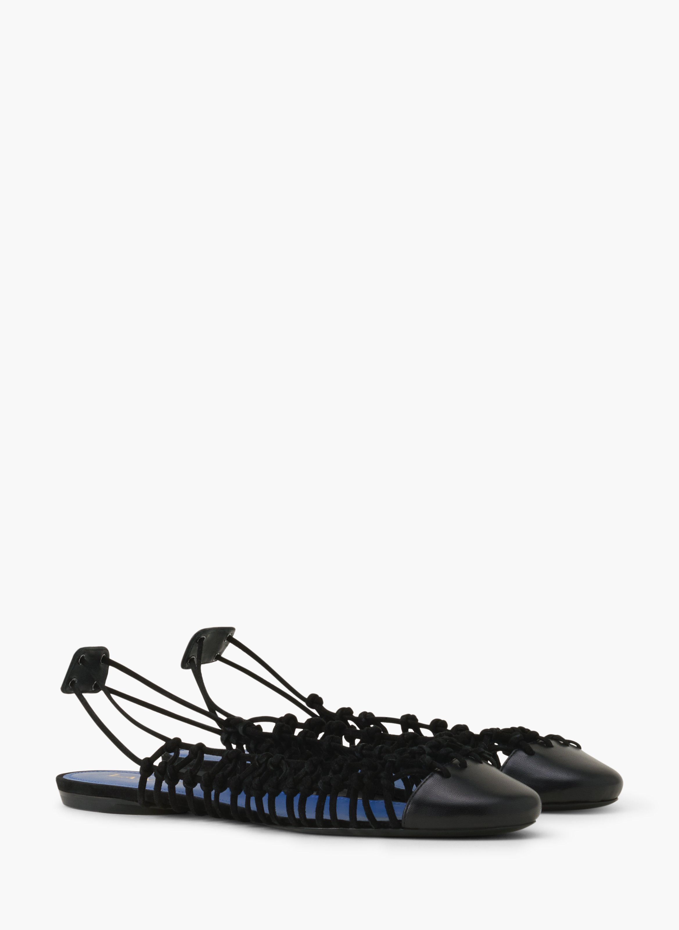 Ballerine slingback knitline en cuir LANVIN Noir