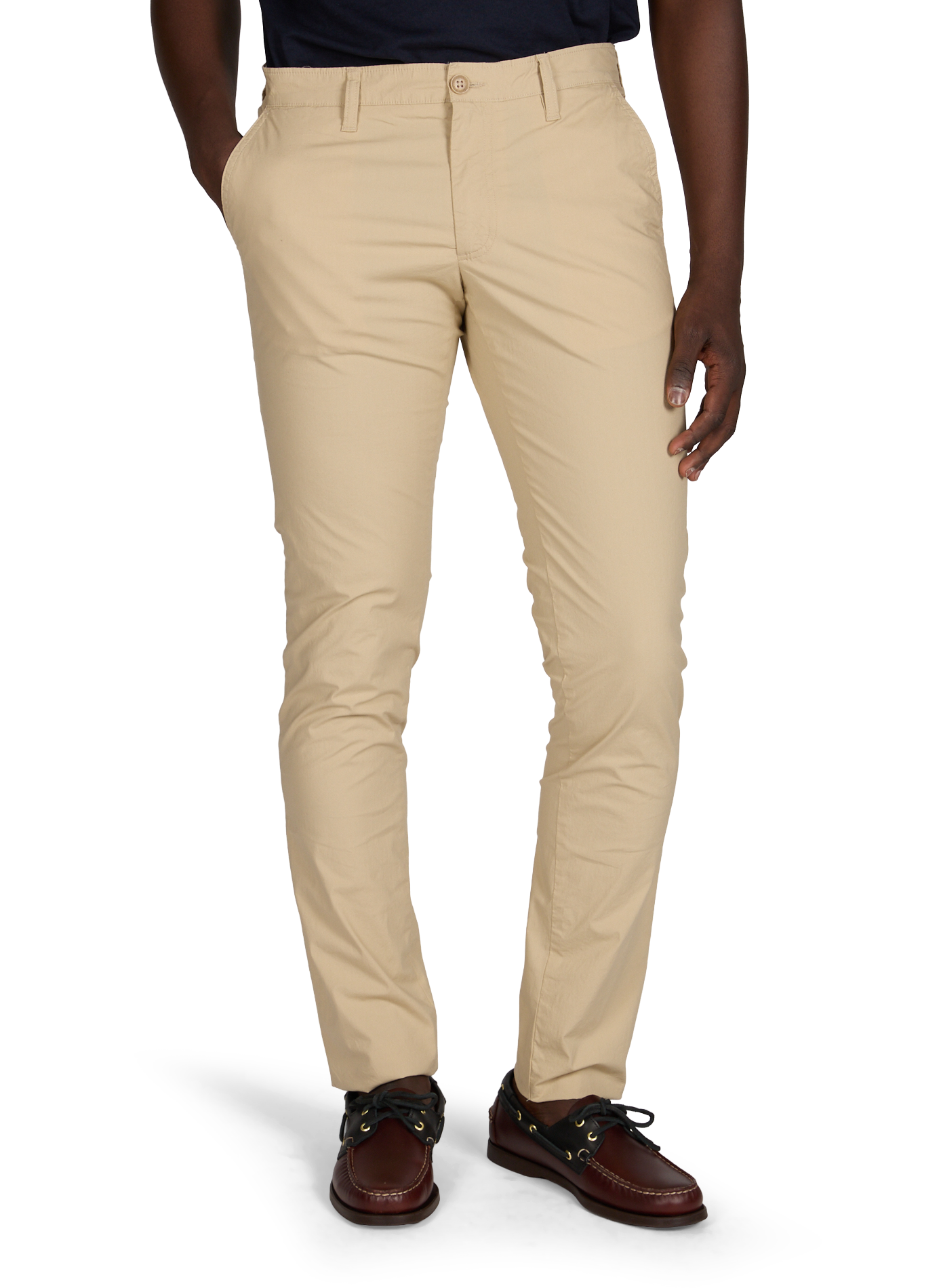Pantalon droit uni en coton mélangé TIMBERLAND Beige